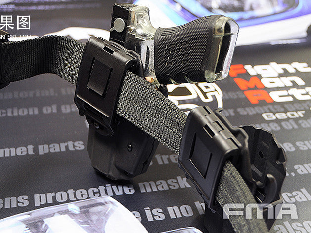 FMA Universal Belt Holster GLS 579, Right Hand - Black