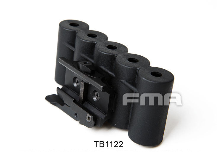 FMA QD RIS SH-5 Holder for 5 Shotgun Shells - Black
