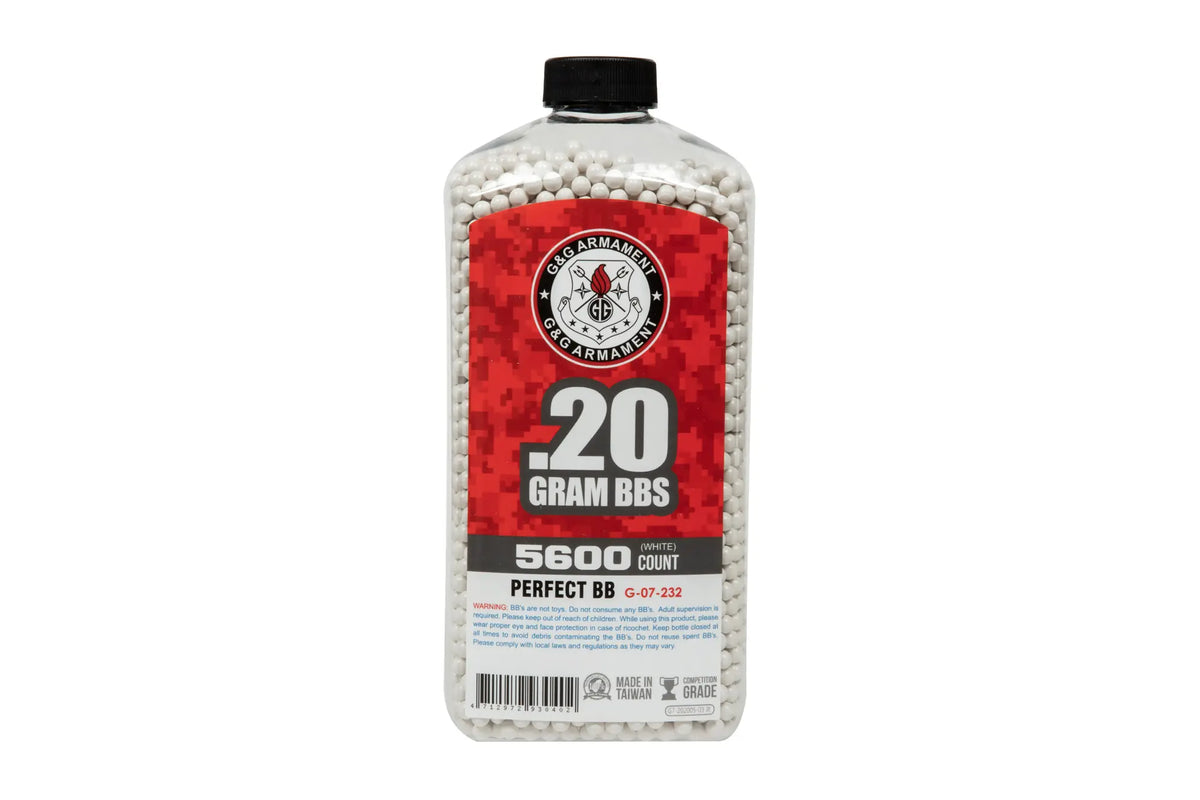 G&G 0.20g BBs 5600 pcs White