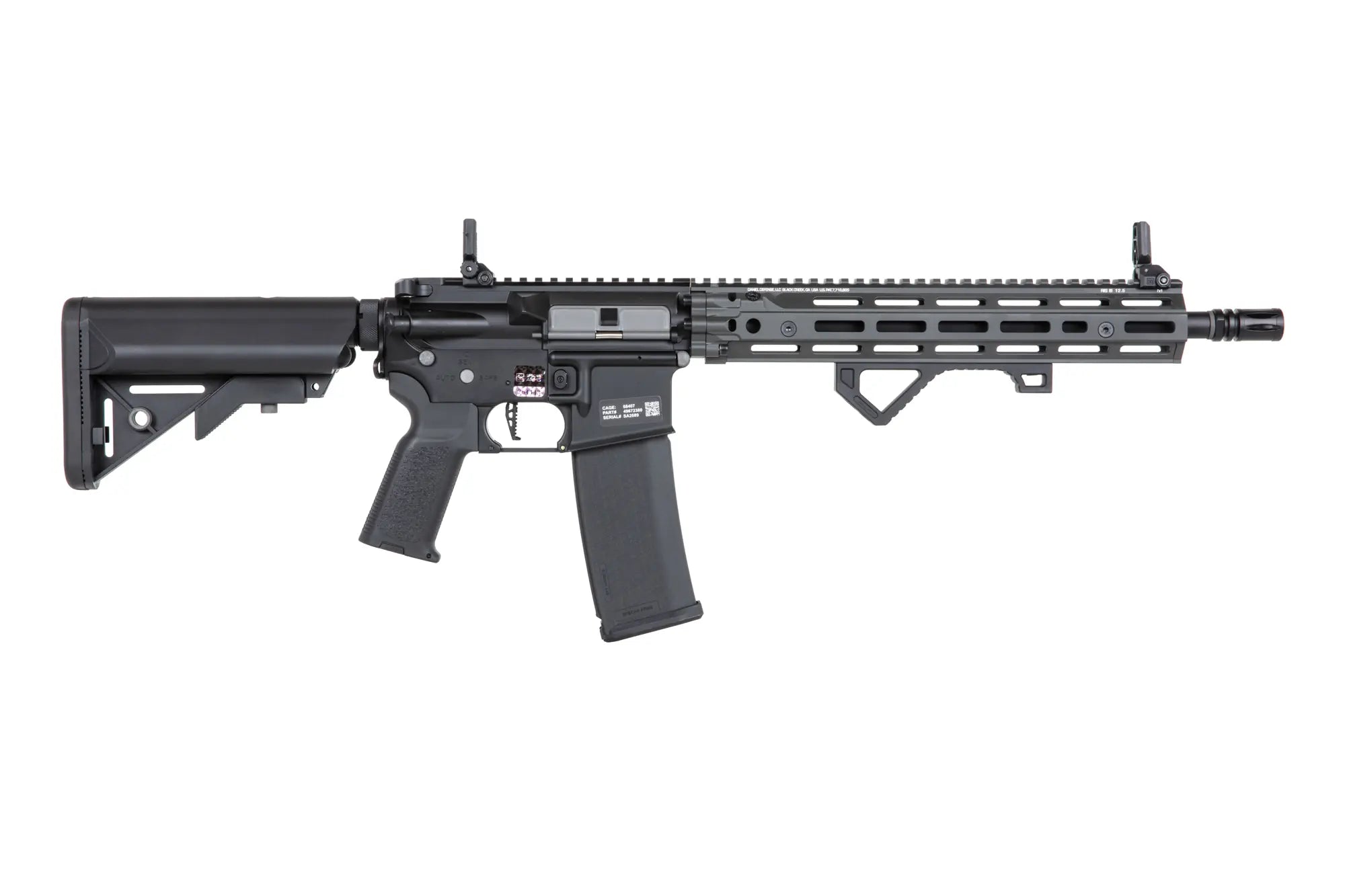 M4 airsoft Daniel Defense SA-P28 Prime RIS III 12.5'' Aster II ETU | Grey