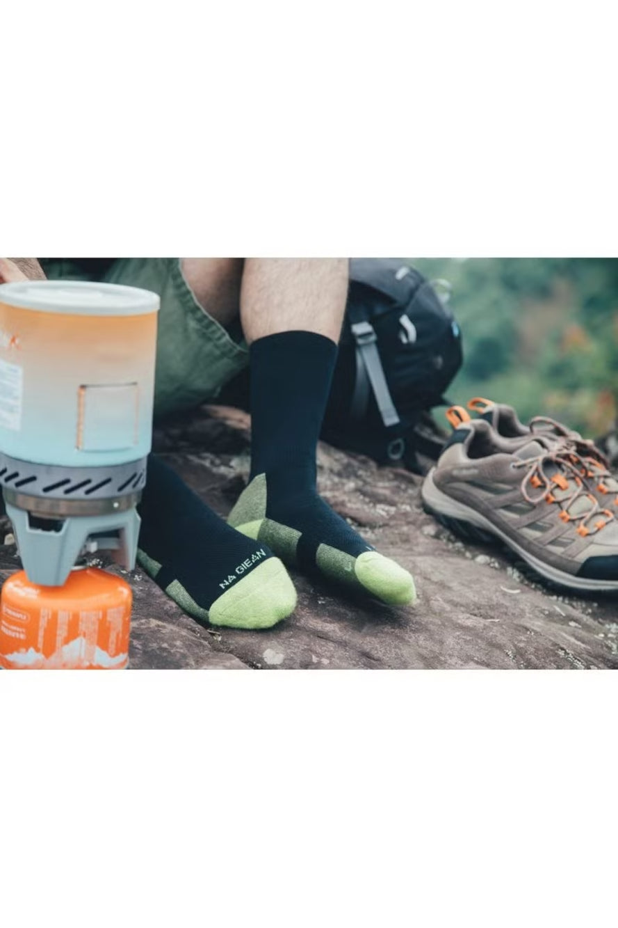 MEDIUM WEIGHT CREW socks NGCM4001 L (44-46) and green