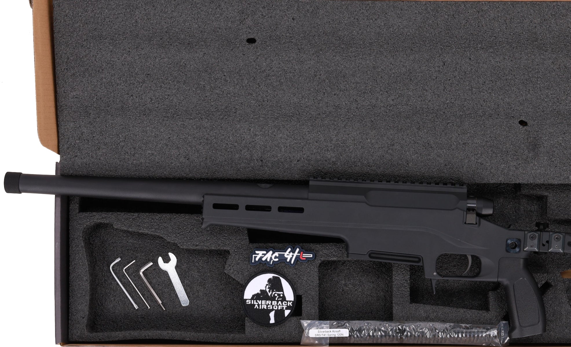 Silverback TAC-41LL-S Bolt-Action Sniper Rifle Folding Stock Black-9