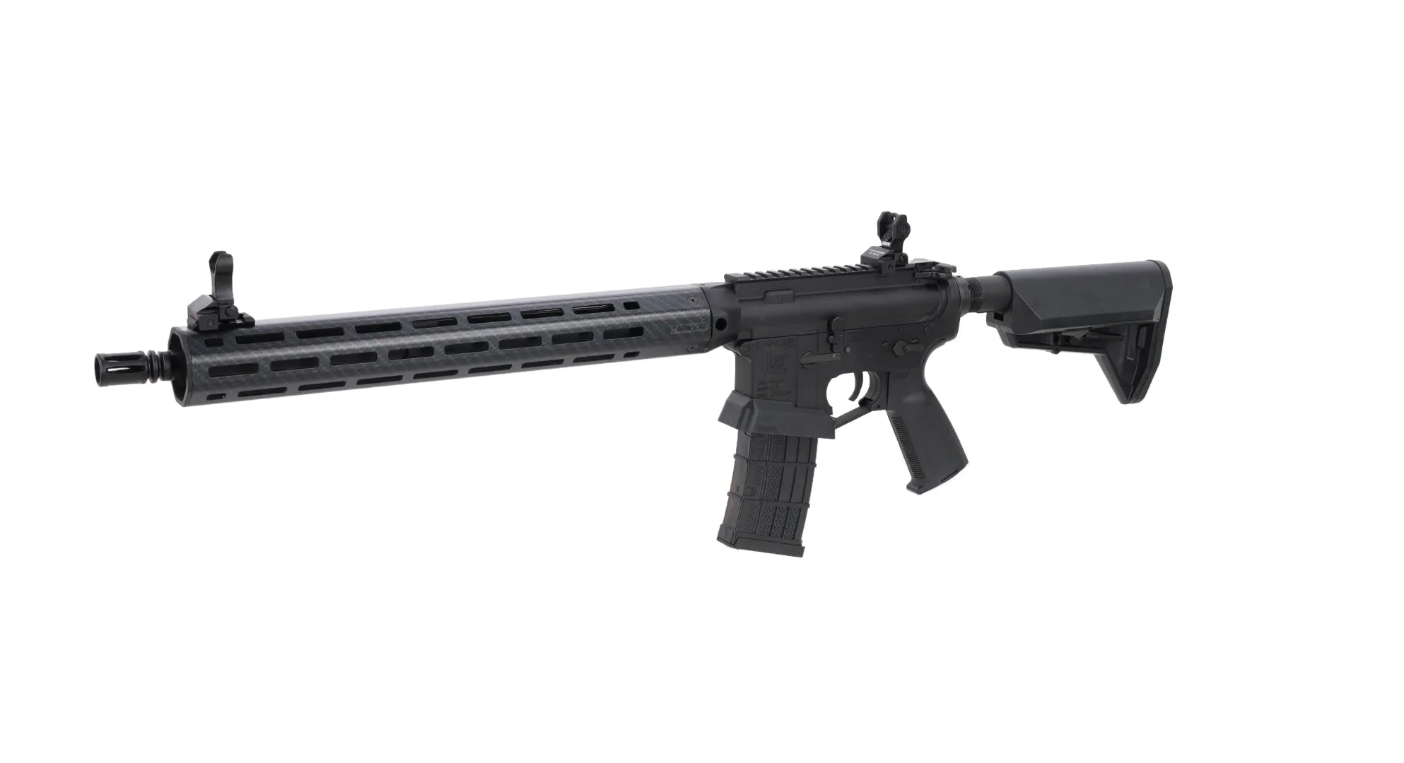 King Arms x Lancer Systems airsoft Carbine L15 LCH7 15" Faux Carbon Black-11