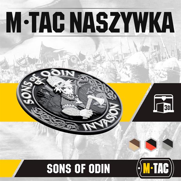 M-Tac patch Sons of Odin 3D PVC black/red