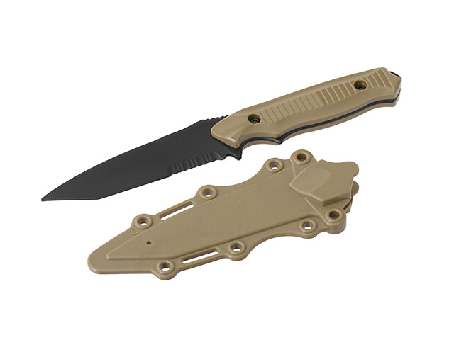 Nylon training dummy knife - tan
