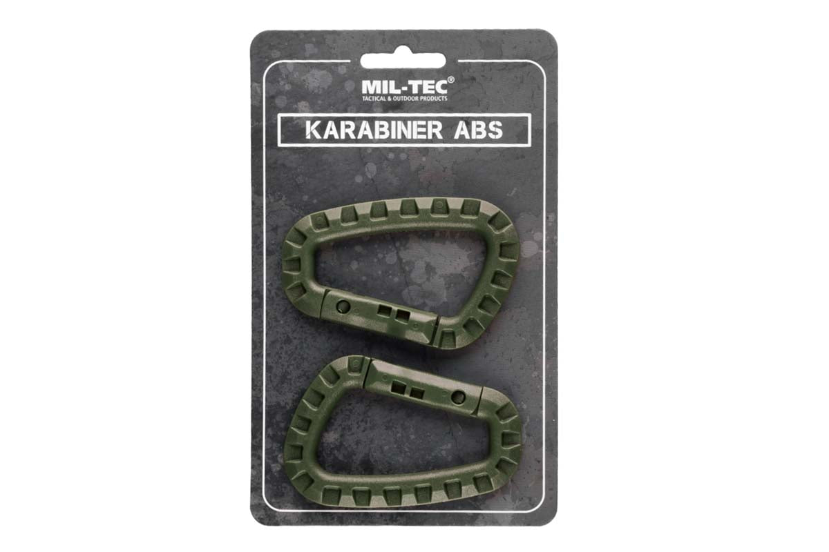 Carabiner ABS - Olive (2 Pcs)