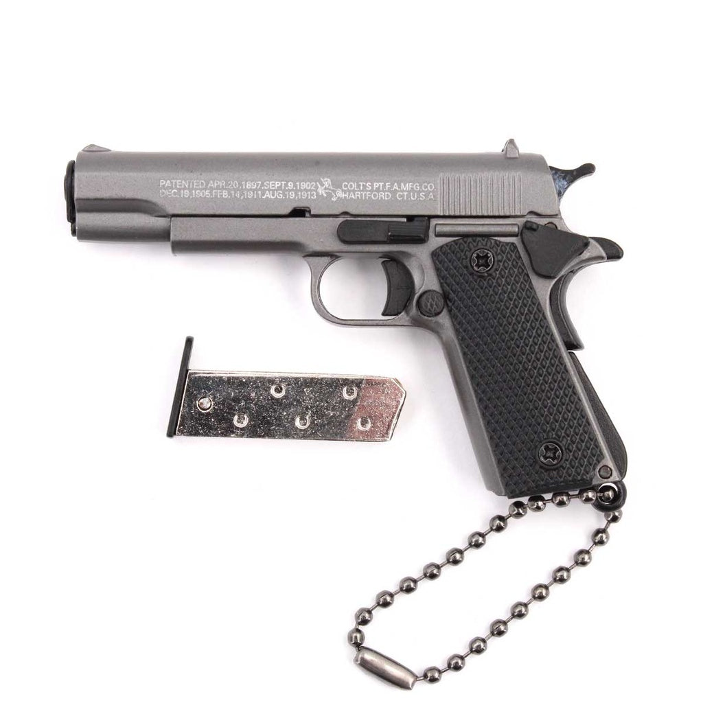 KEYCHAIN 1911 PISTOL 7CM GRAY