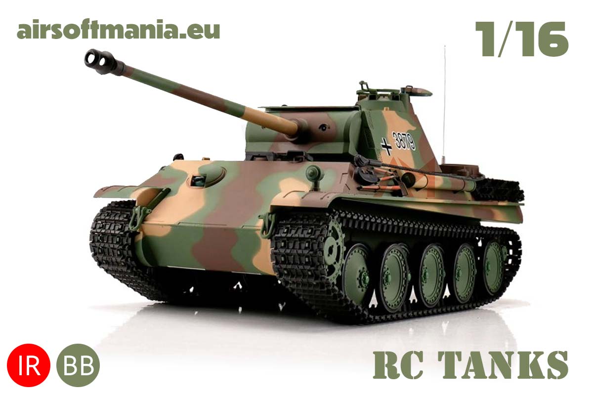 1/16 RC Panther Vers. G camo BB+IR (Metal Tracks)