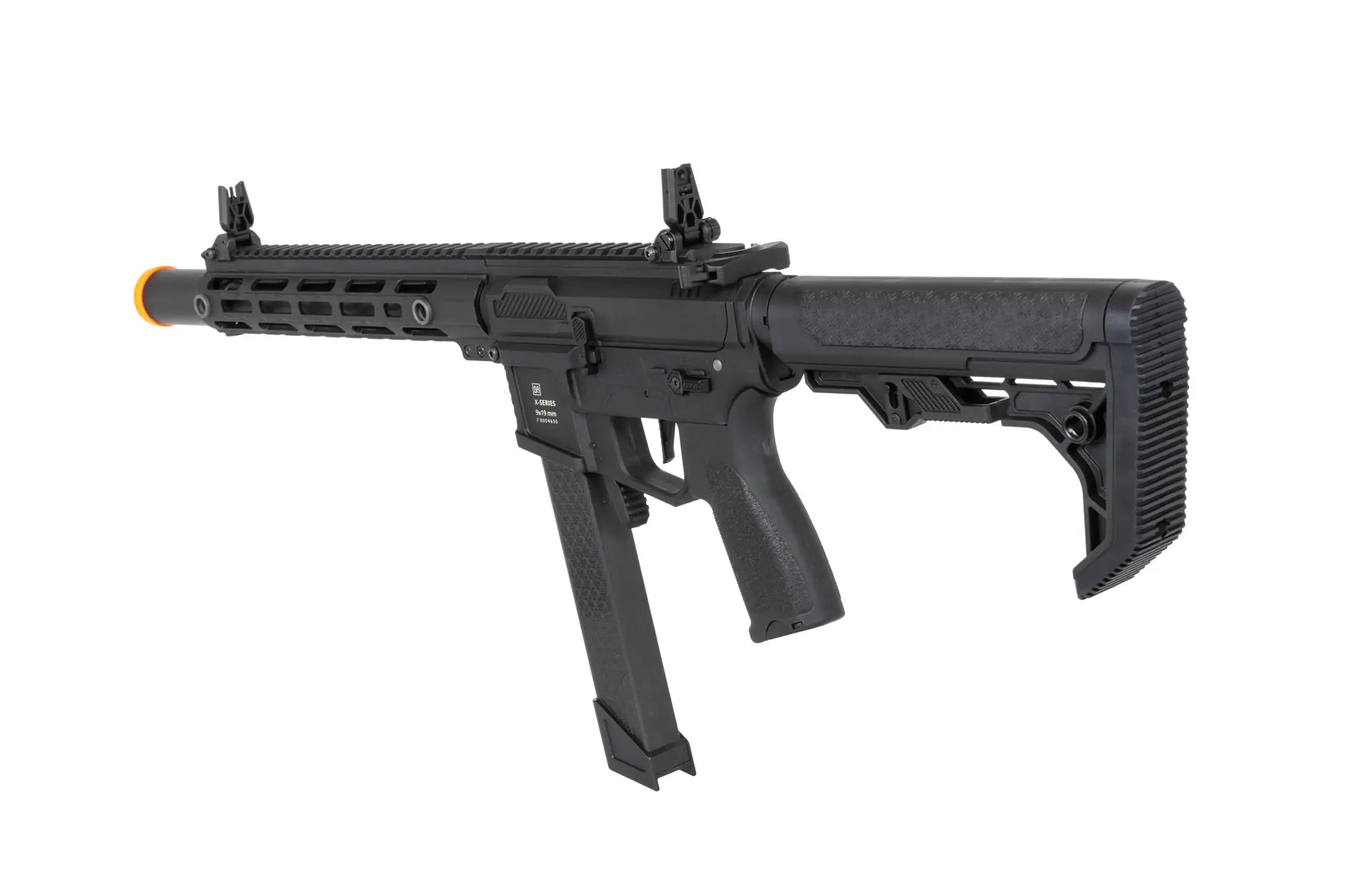 Airsoft Replica SA-FX02 FLEX HAL ETU machine gun with orange flash hider