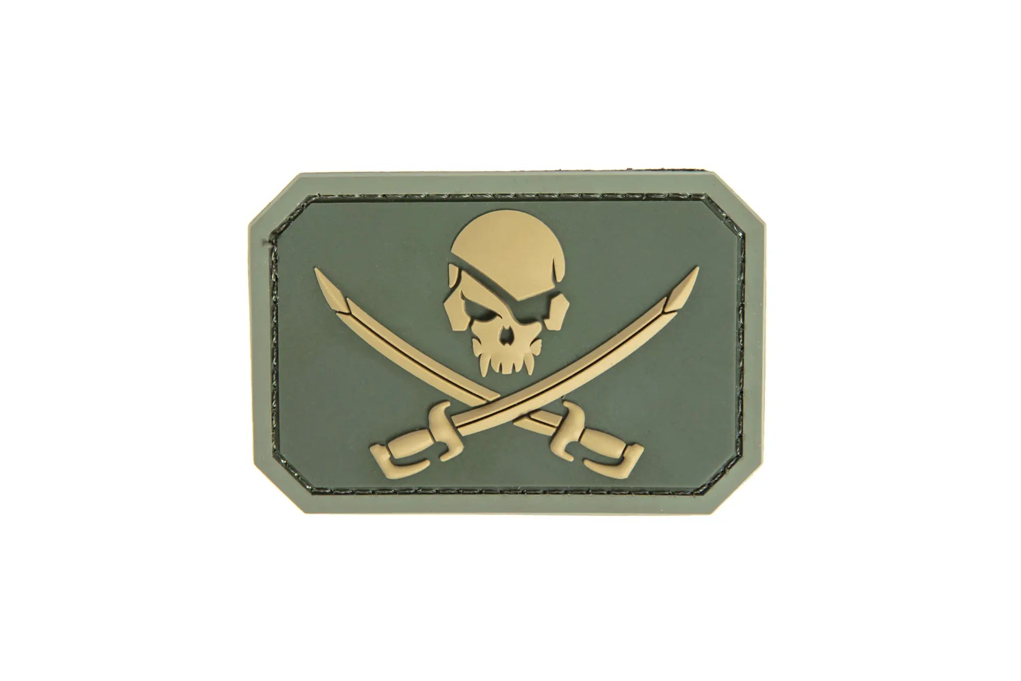 Mil-Spec Monkey Pirate Skull PVC Patch Olive