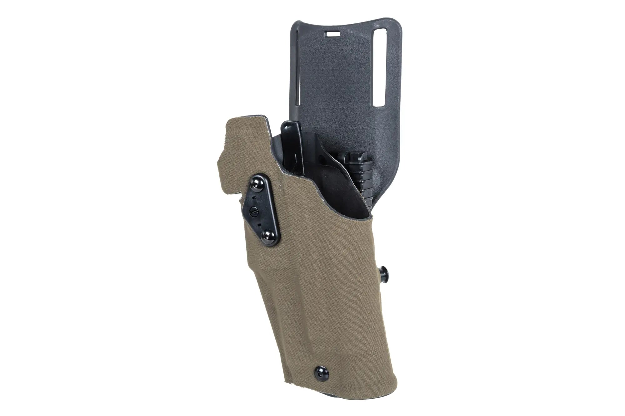 holster with adapter (left-handed) - Olive