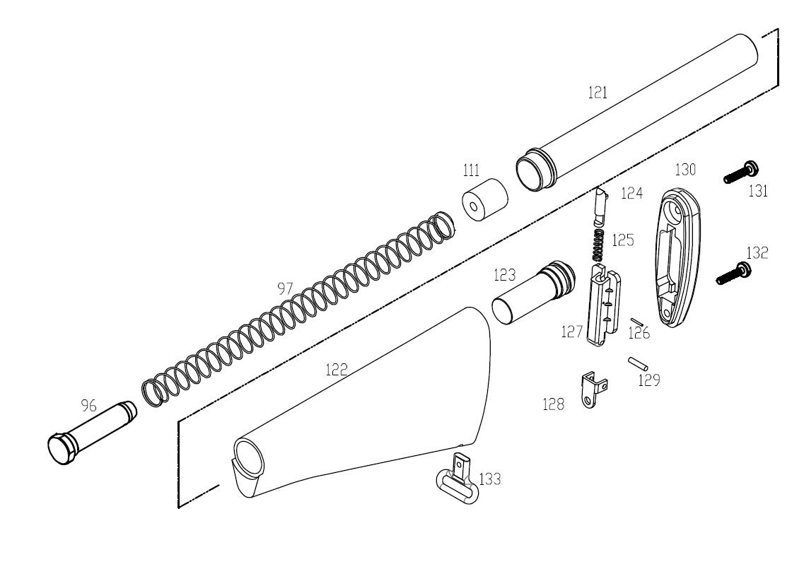 WE M16A1 V3 GBBR Spare Parts Kit (Stock)