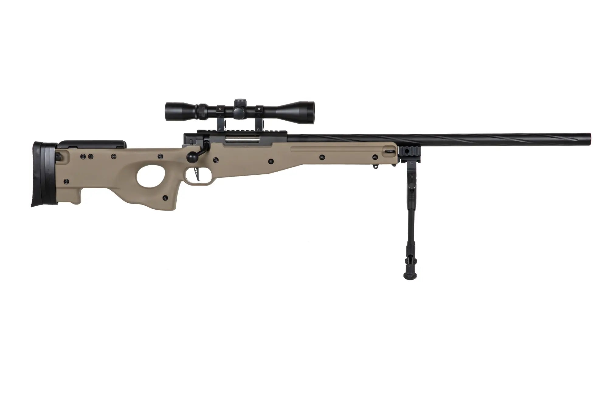 560 FPS sniper rifle SA-S11 scope + bipod Tan