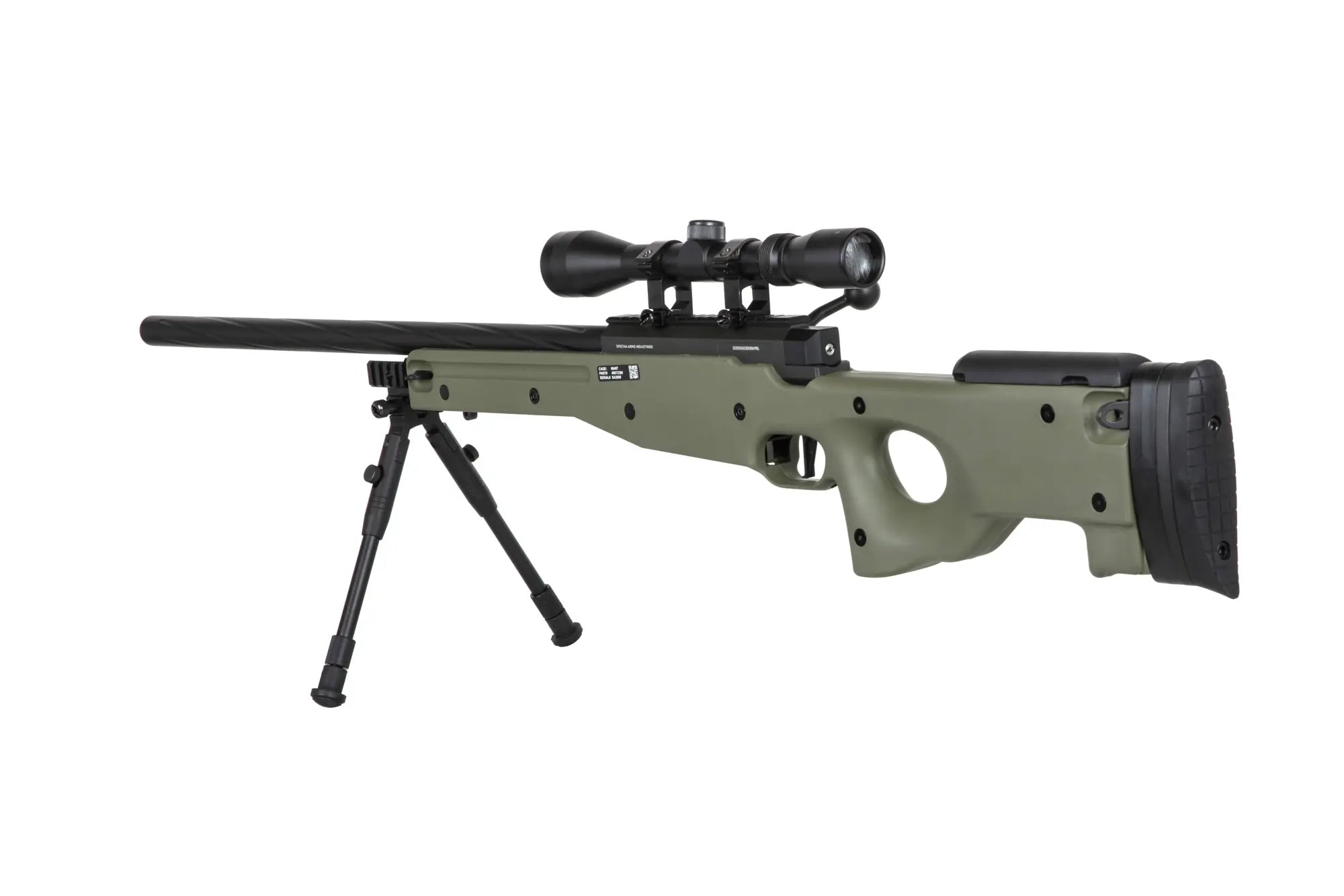 560 FPS Airsoft sniper rifle SA-S11 scope + bipod Olive
