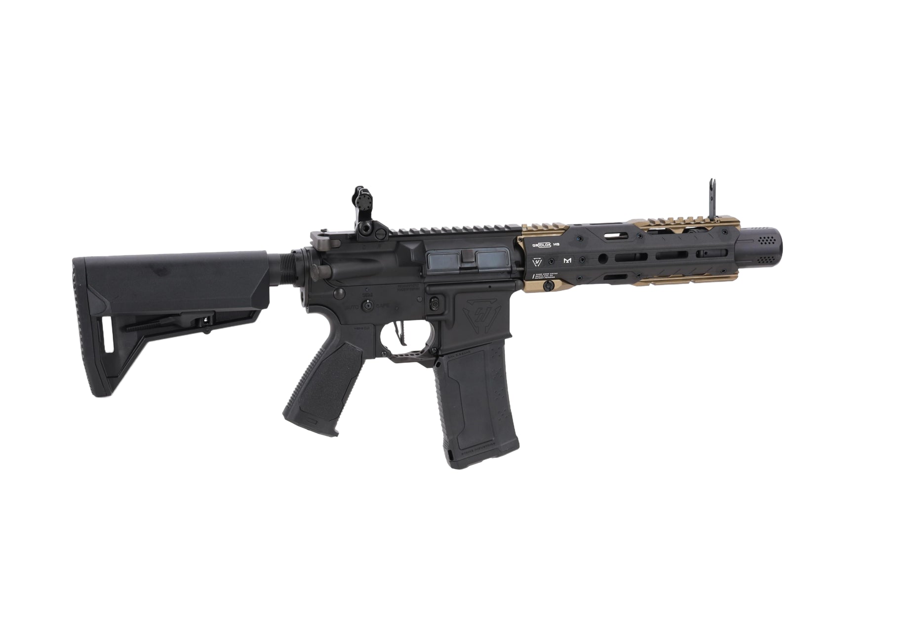 King Arms x Strike Industries Sentinel GRIDLOK® 8.5" Aster SE ETU Flat Dark Earth airsoft Carbine-13