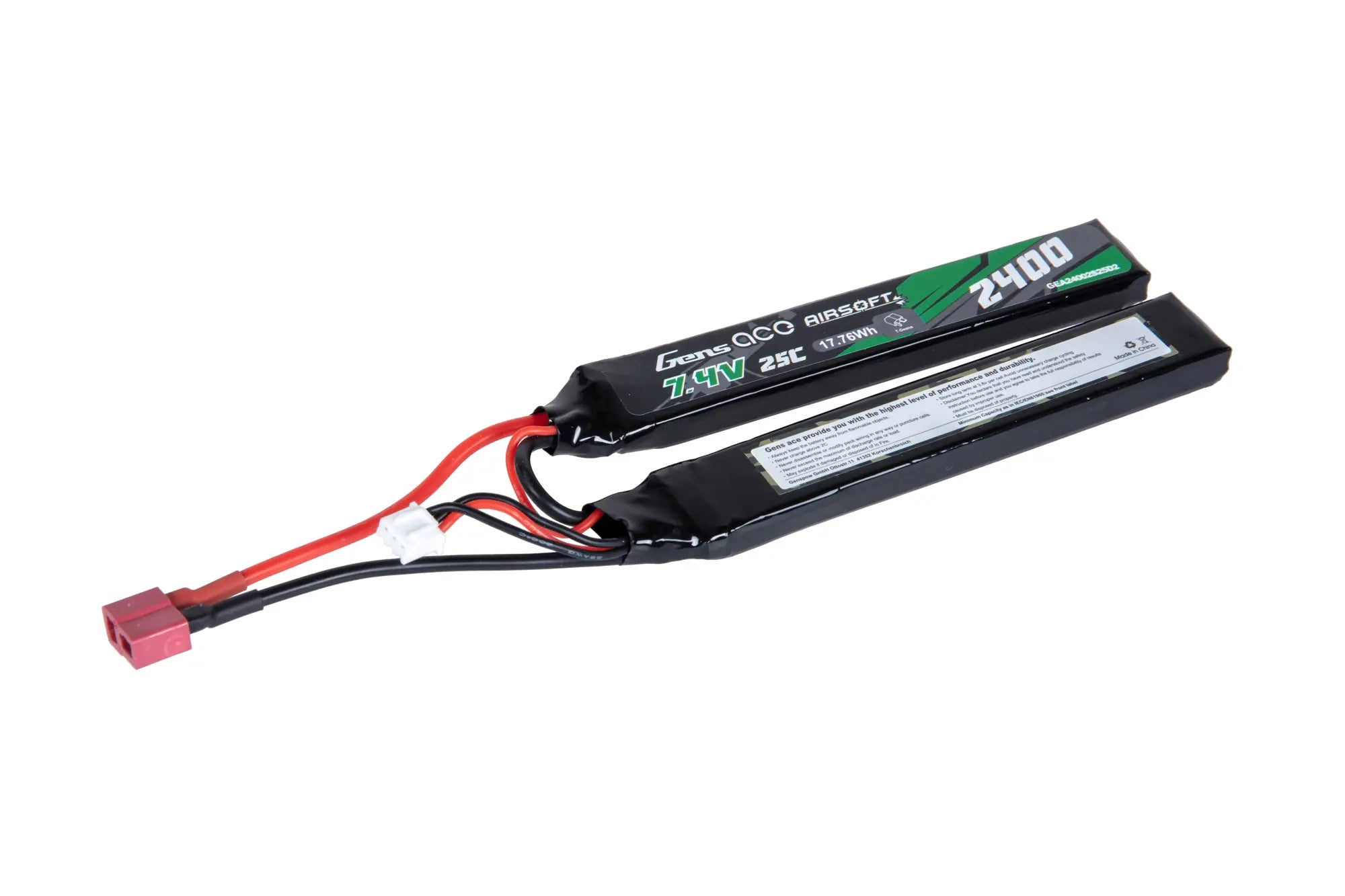 GensAce Li-Po 2400mAh 2S2P 7.4V 25C Deans Battery