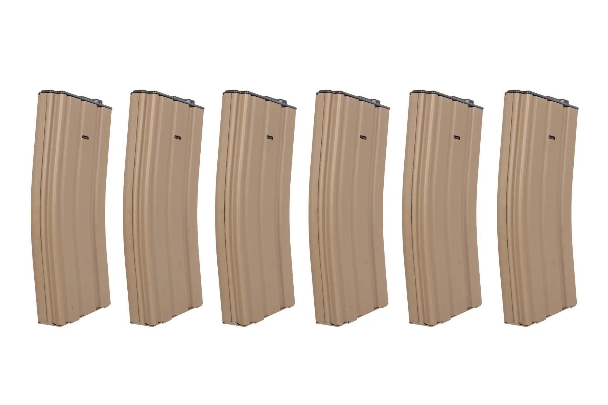 Pack of 6 M4 LowCap 70 rounds magazine | tan