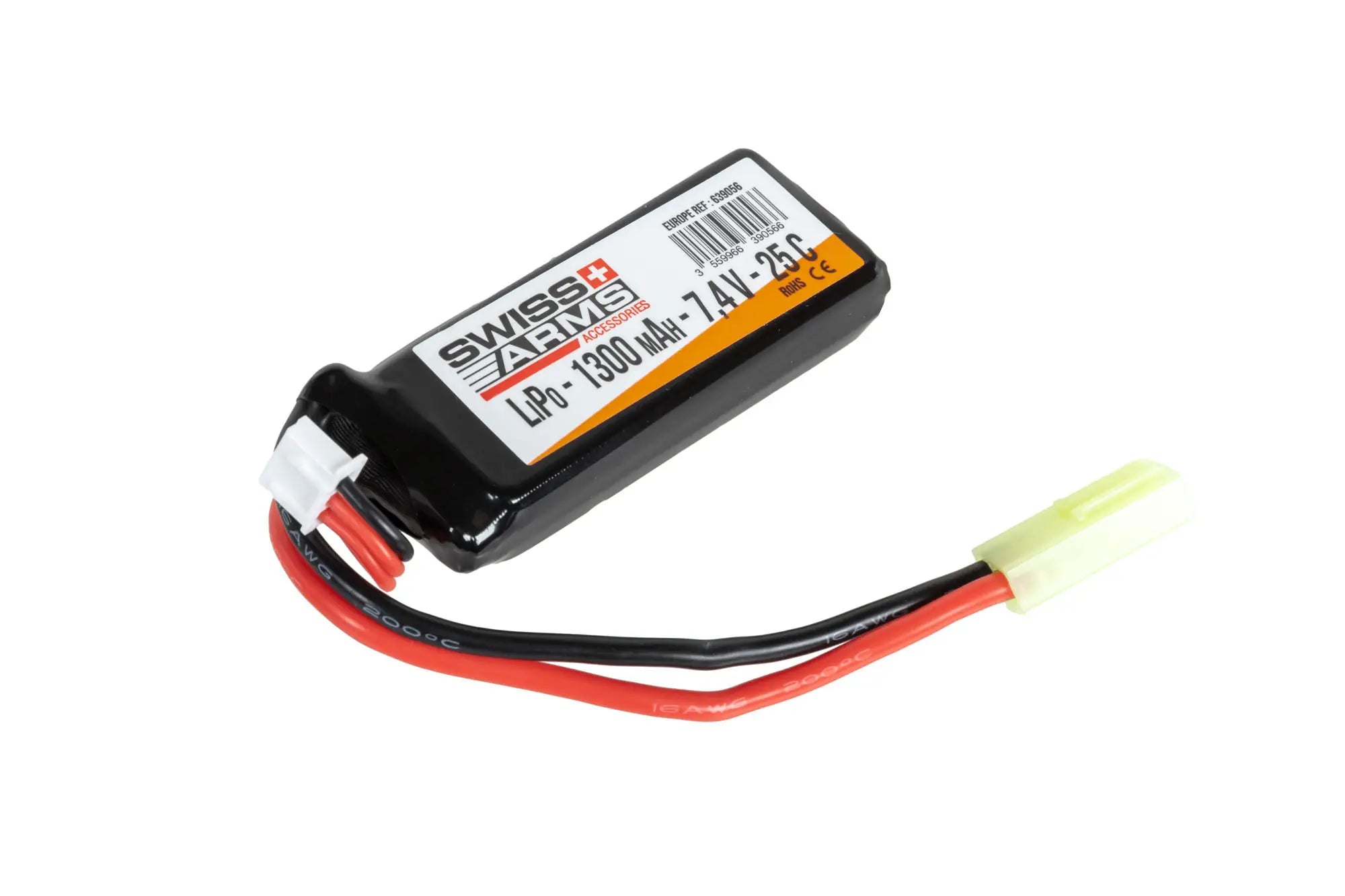 LiPo Battery 1300 mAh 7.4 V 25C Mini Tamiya
