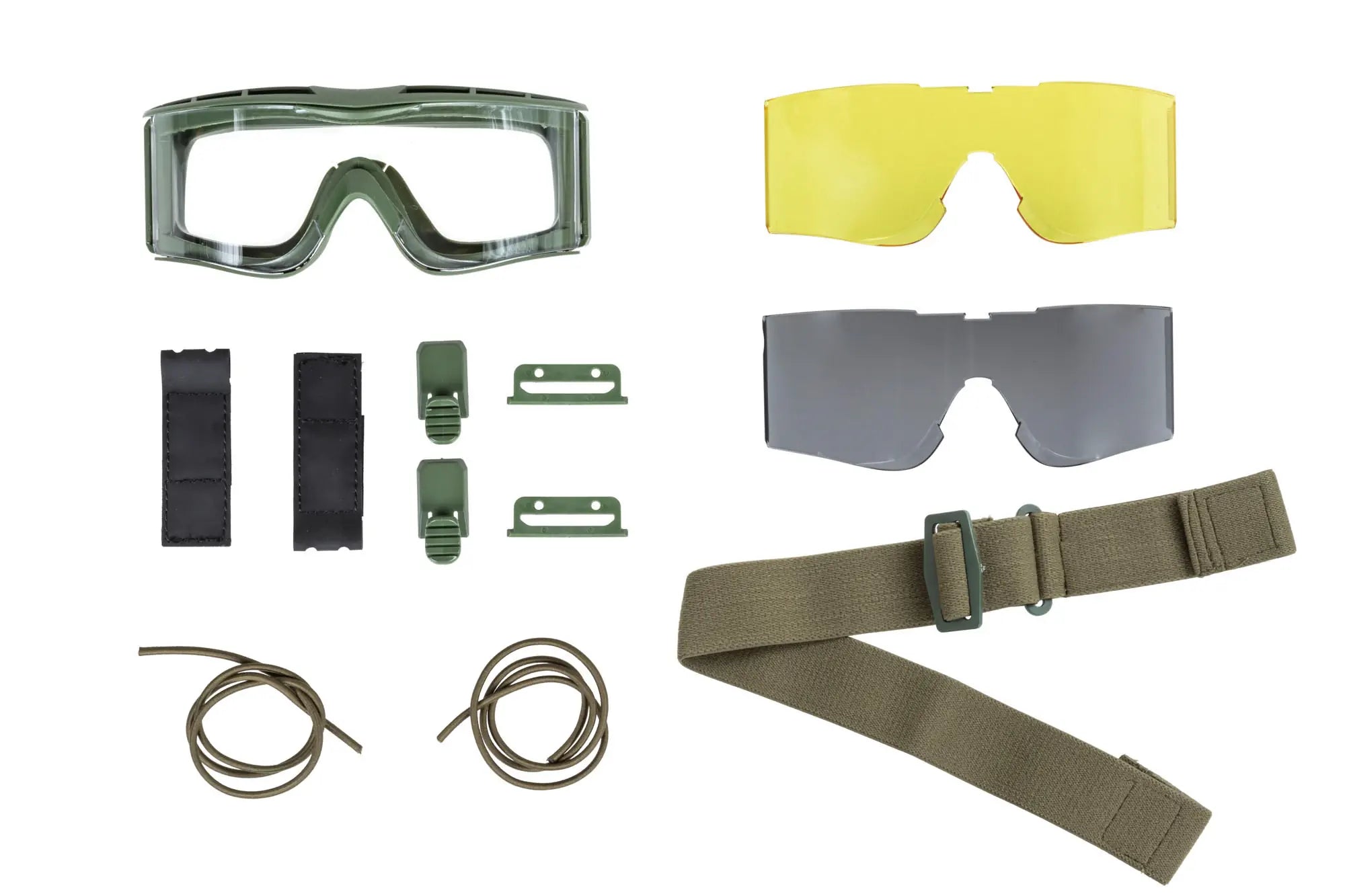 Wosport tactical goggles GG-005 with interchangeable lenses Olive-2
