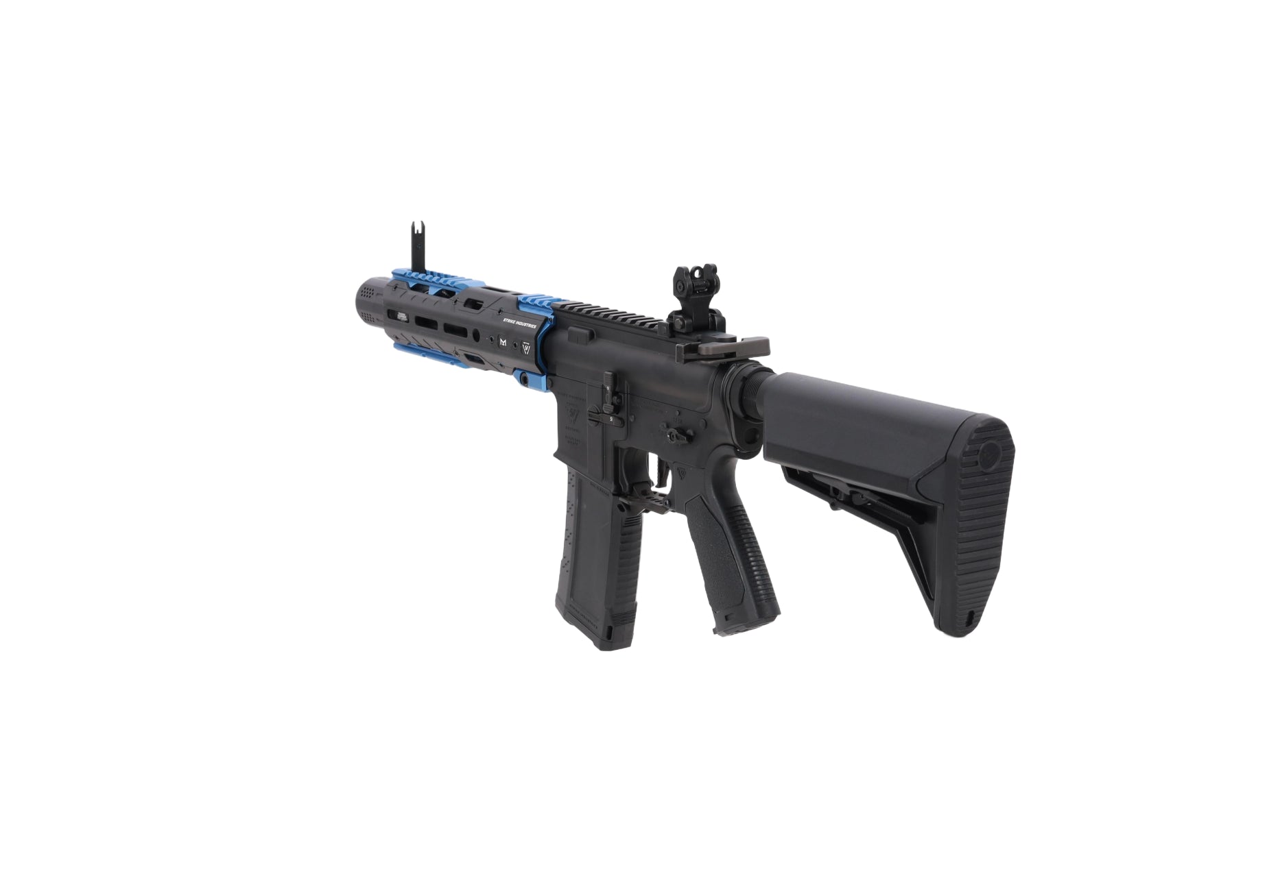 King Arms x Strike Industries Sentinel GRIDLOK® 8.5" Aster SE ETU Black/Blue airsoft Carbine-13