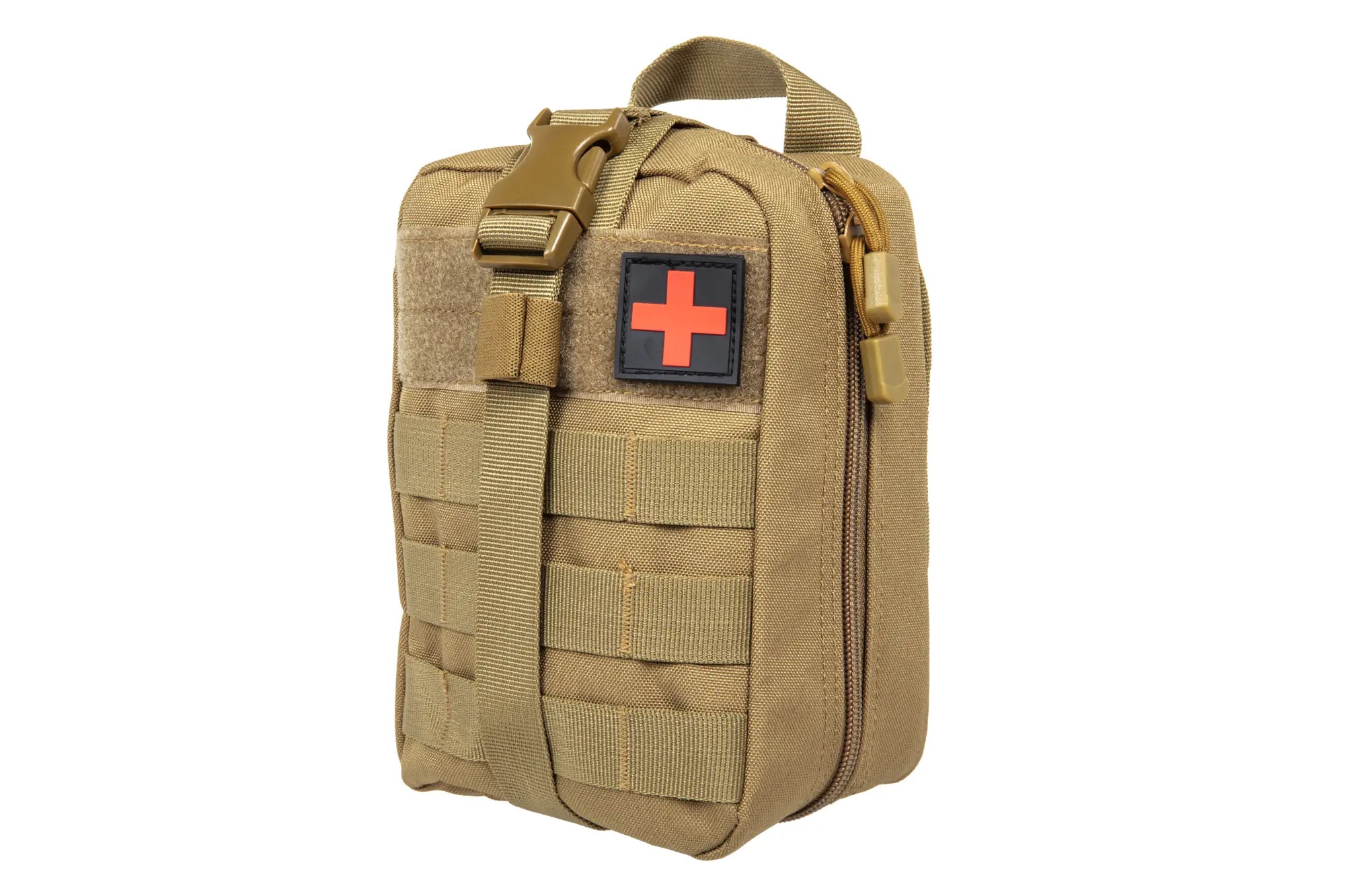 Molle rip-off first aid kit with medic patch Tan