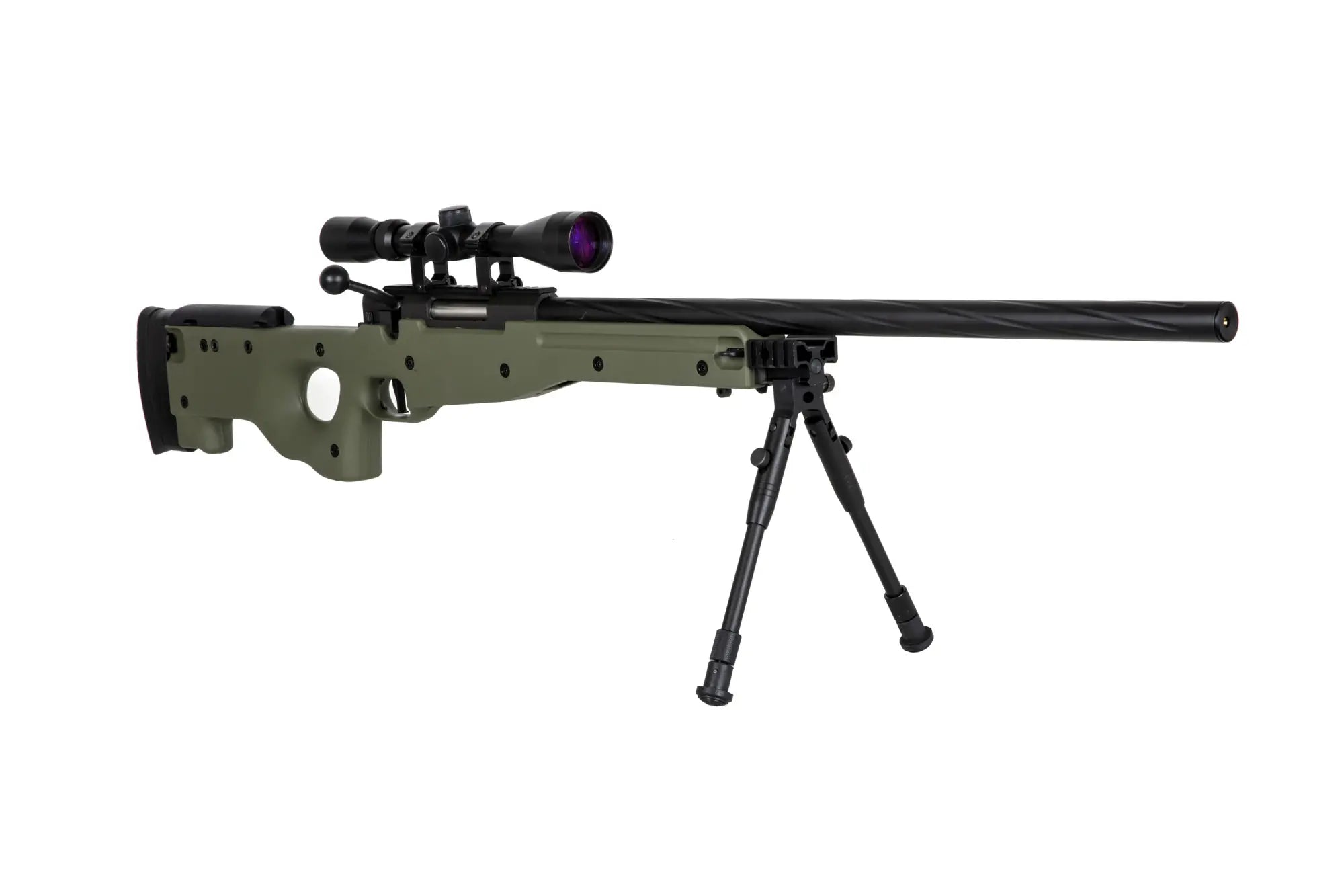 560 FPS Airsoft sniper rifle SA-S11 scope + bipod Olive
