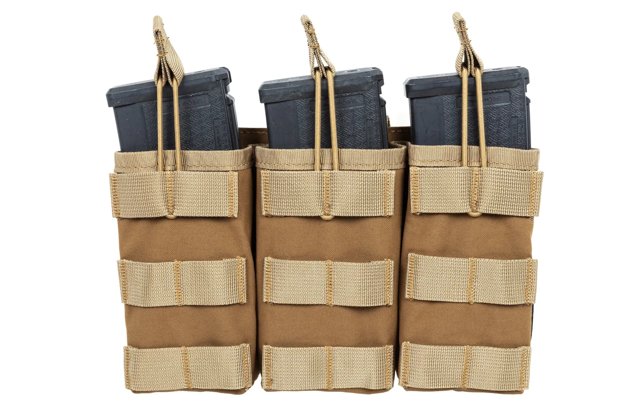 Triple open type magazine pouch | Tan