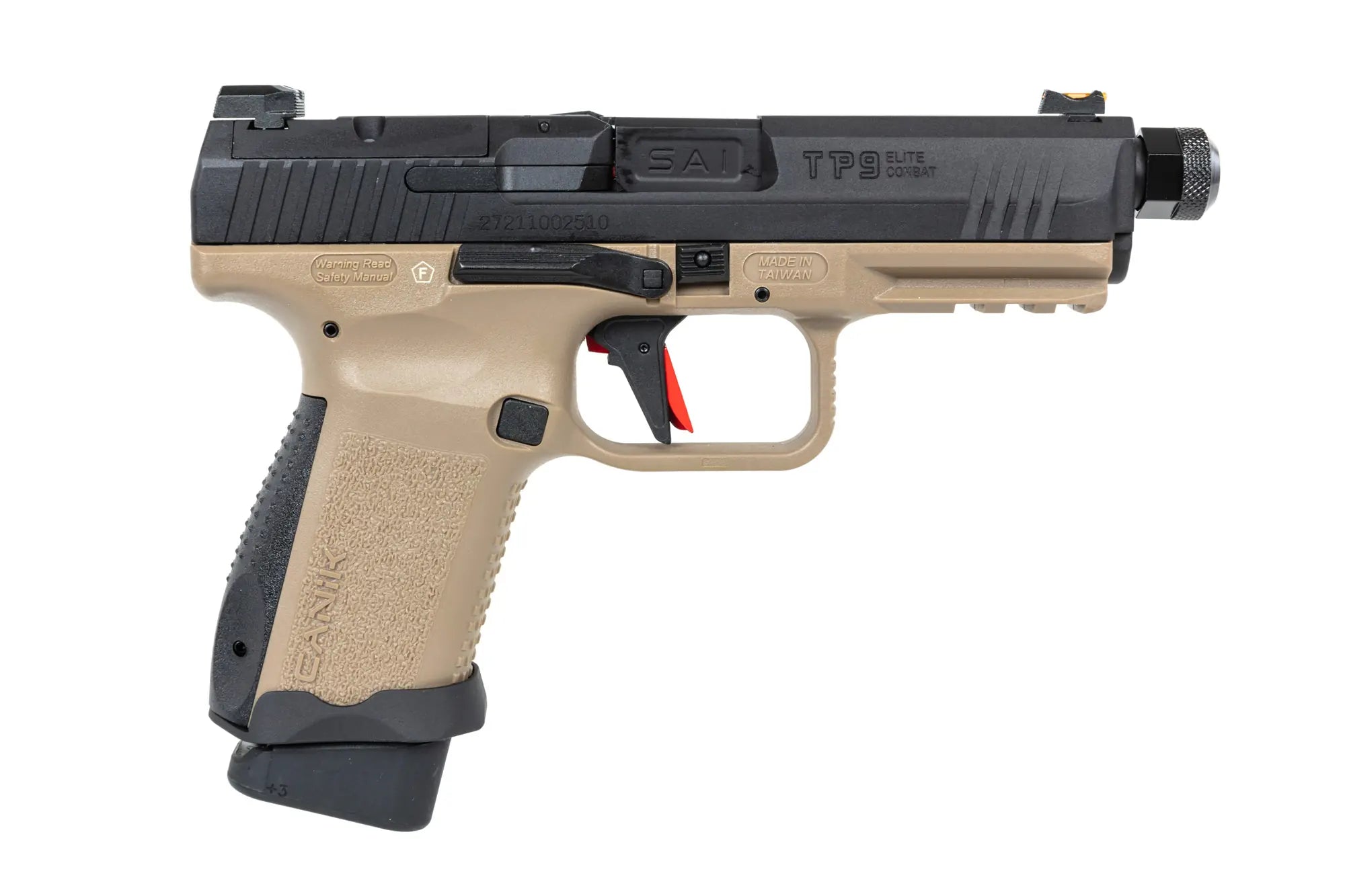 SAI Canik TP9 Elite Combat Gas airsoft Pistol | Half-Tan