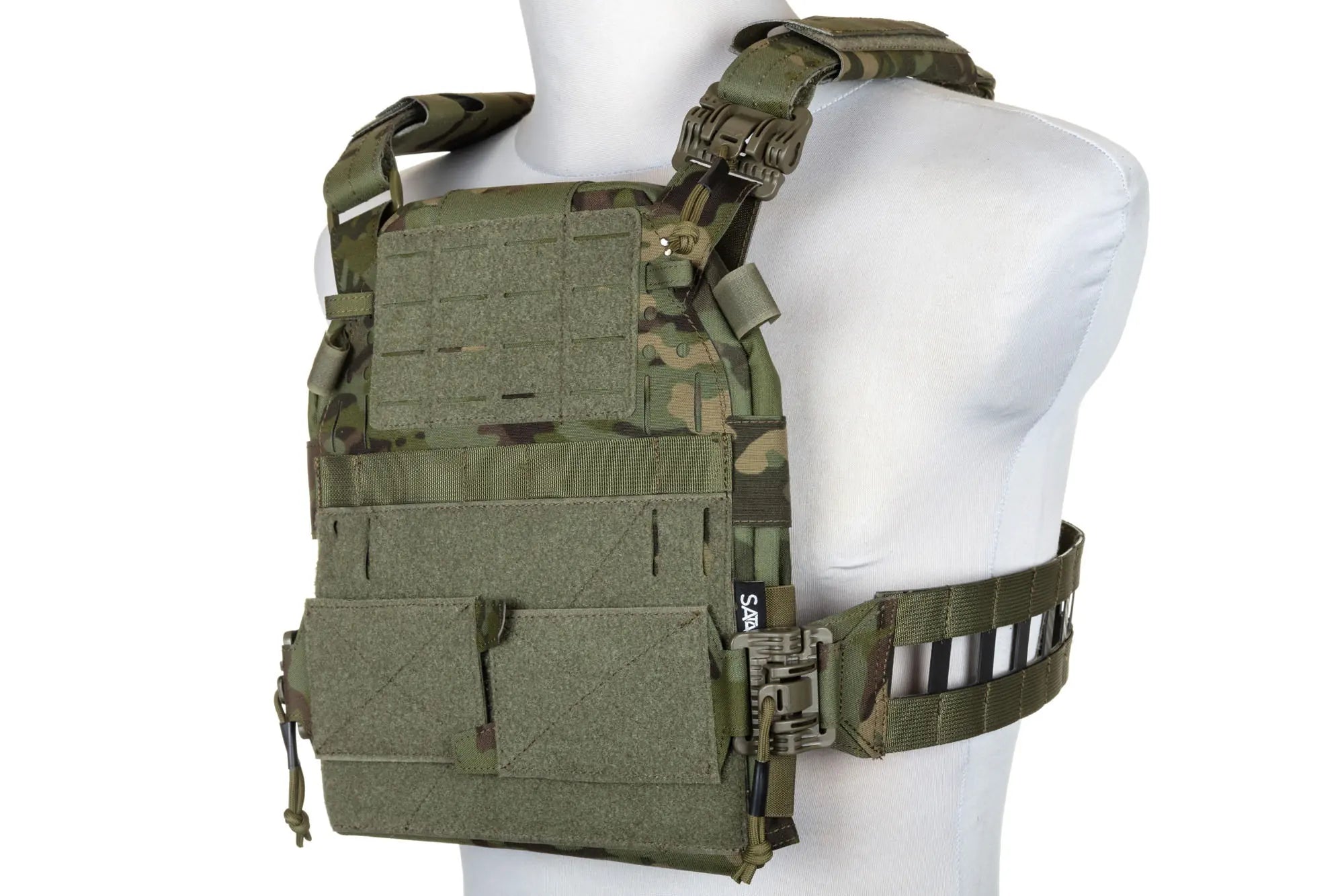 Collier de Protection Universel pour Gilet Tactique Airsoft Chasse Gris