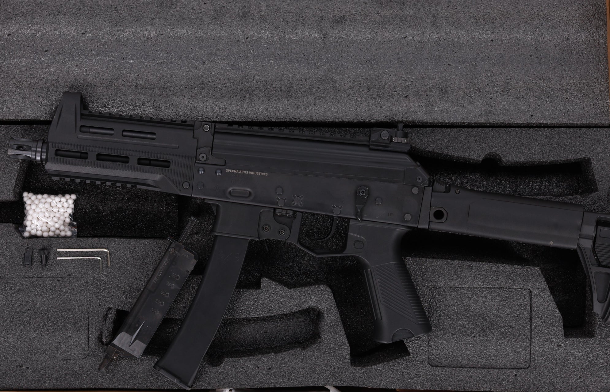 Specna Arms AK SA-J20 VAPOR GBB submachine gun - Black-11