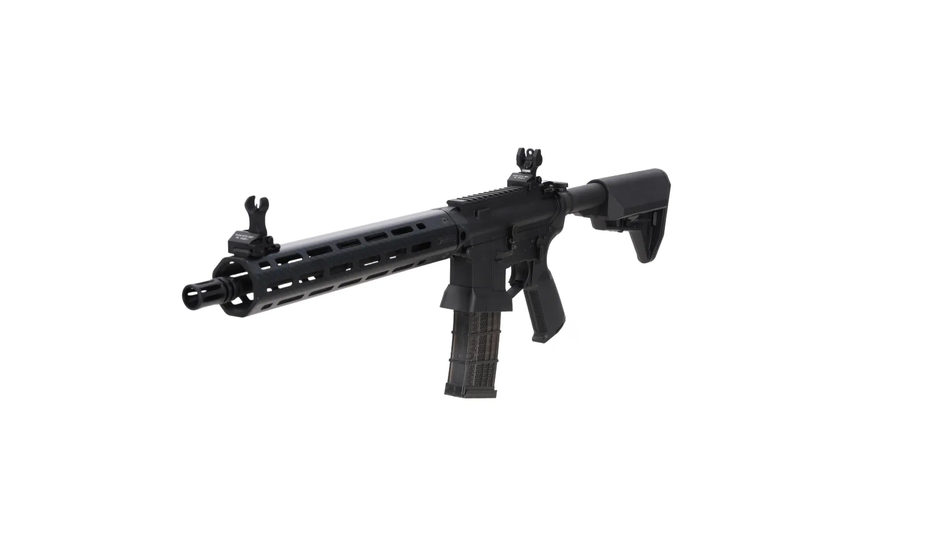 King Arms x Lancer Systems airsoft Carbine L15 LCH7 12" Faux Carbon Black-10