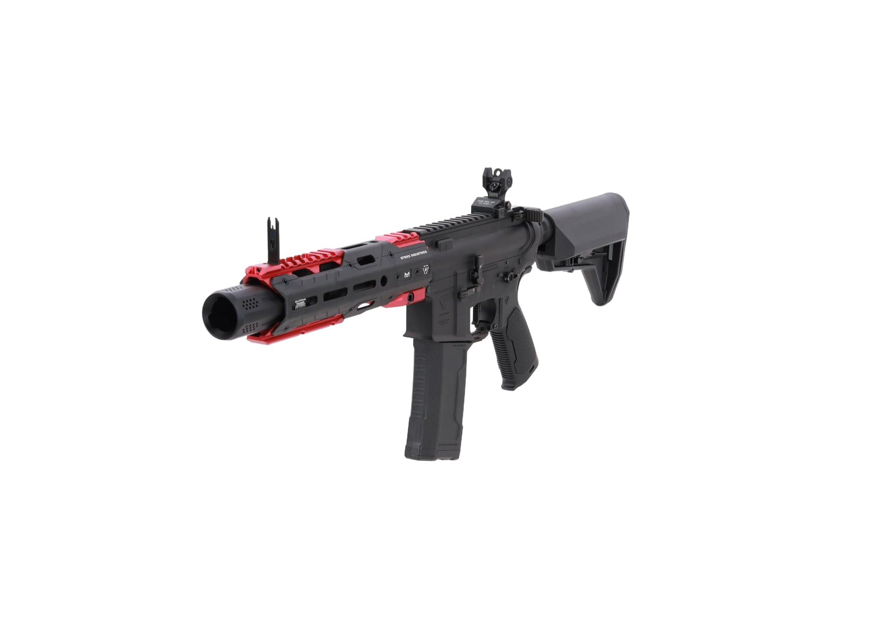King Arms x Strike Industries Sentinel GRIDLOK® 8.5" Aster SE ETU Black and Red airsoft Carbine-9