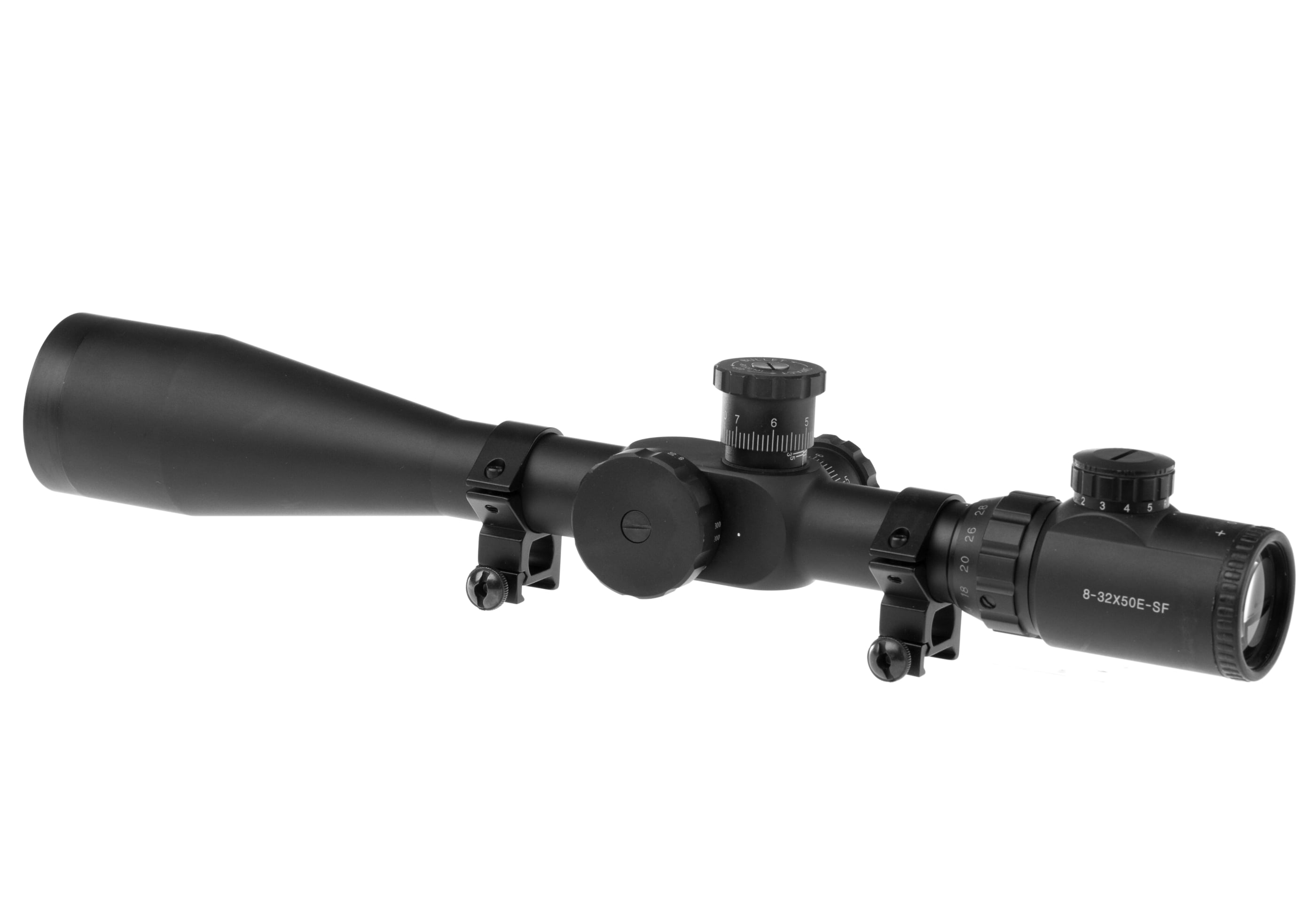 8-32x50E-SF Sniper Rifle Scope, Black