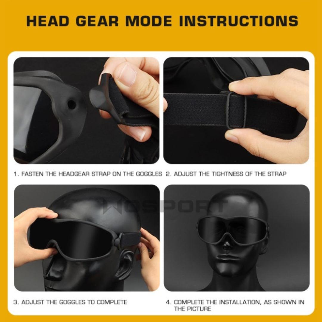 Ant-shaped Goggles - Black, Clear