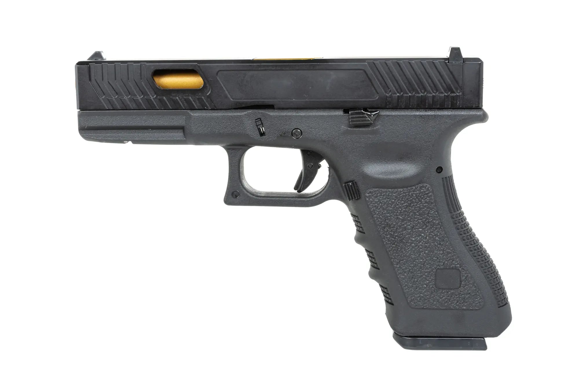 E&C EC-1104 airsoft pistol Black and gold-5