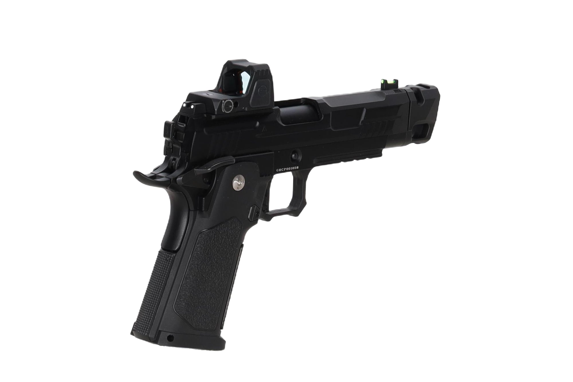 Vanguard 4.3" Hi-Capa GBB + red dot + compensator Black