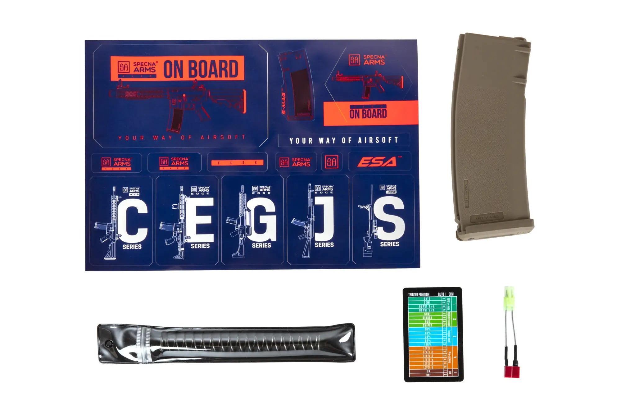 M4 Airsoft SA-F05-RL FLEX HAL ETU Half-Tan