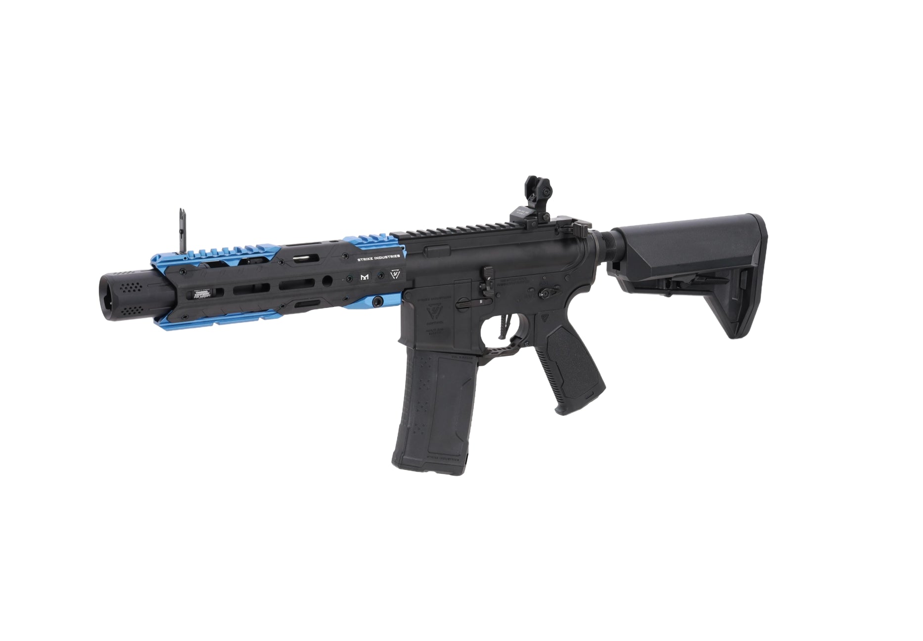 King Arms x Strike Industries Sentinel GRIDLOK® 8.5" Aster SE ETU Black/Blue airsoft Carbine-14