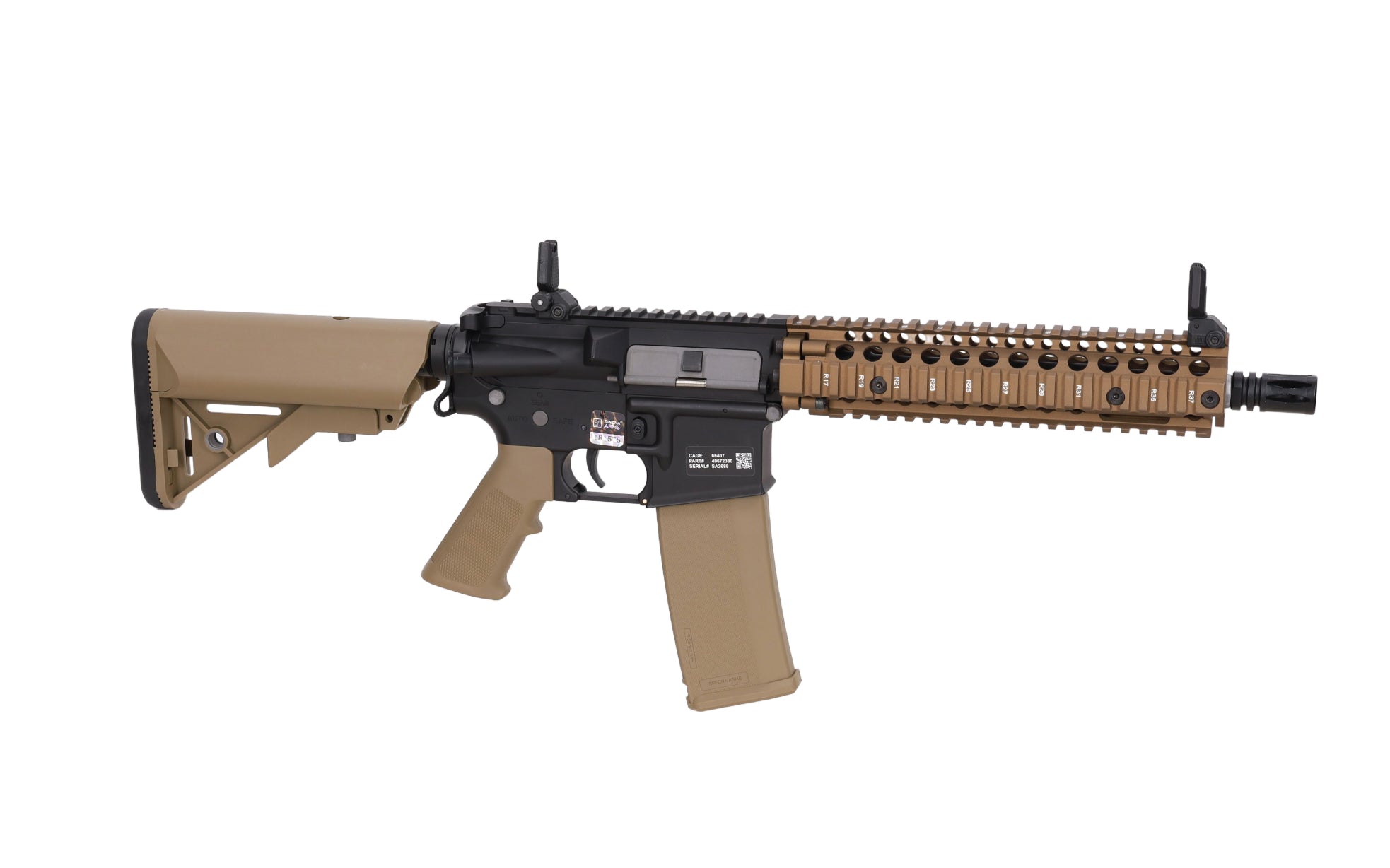 Specna Arms Daniel Defense® MK18 SA-E19 EDGE™ HAL2™ Chaos Bronze airsoft Carbine-16