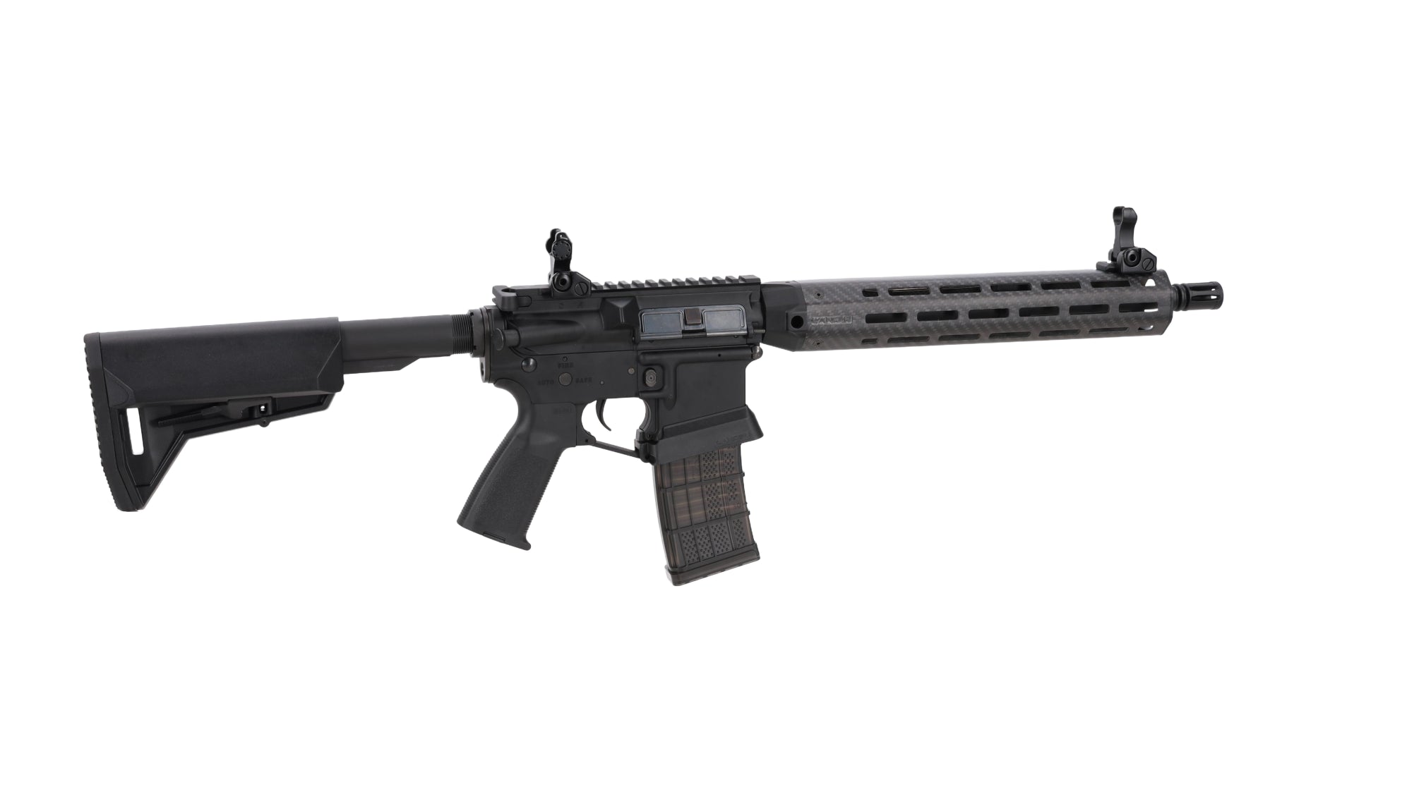 King Arms x Lancer Systems airsoft Carbine L15 LCH7 12" Real Carbon Black-12