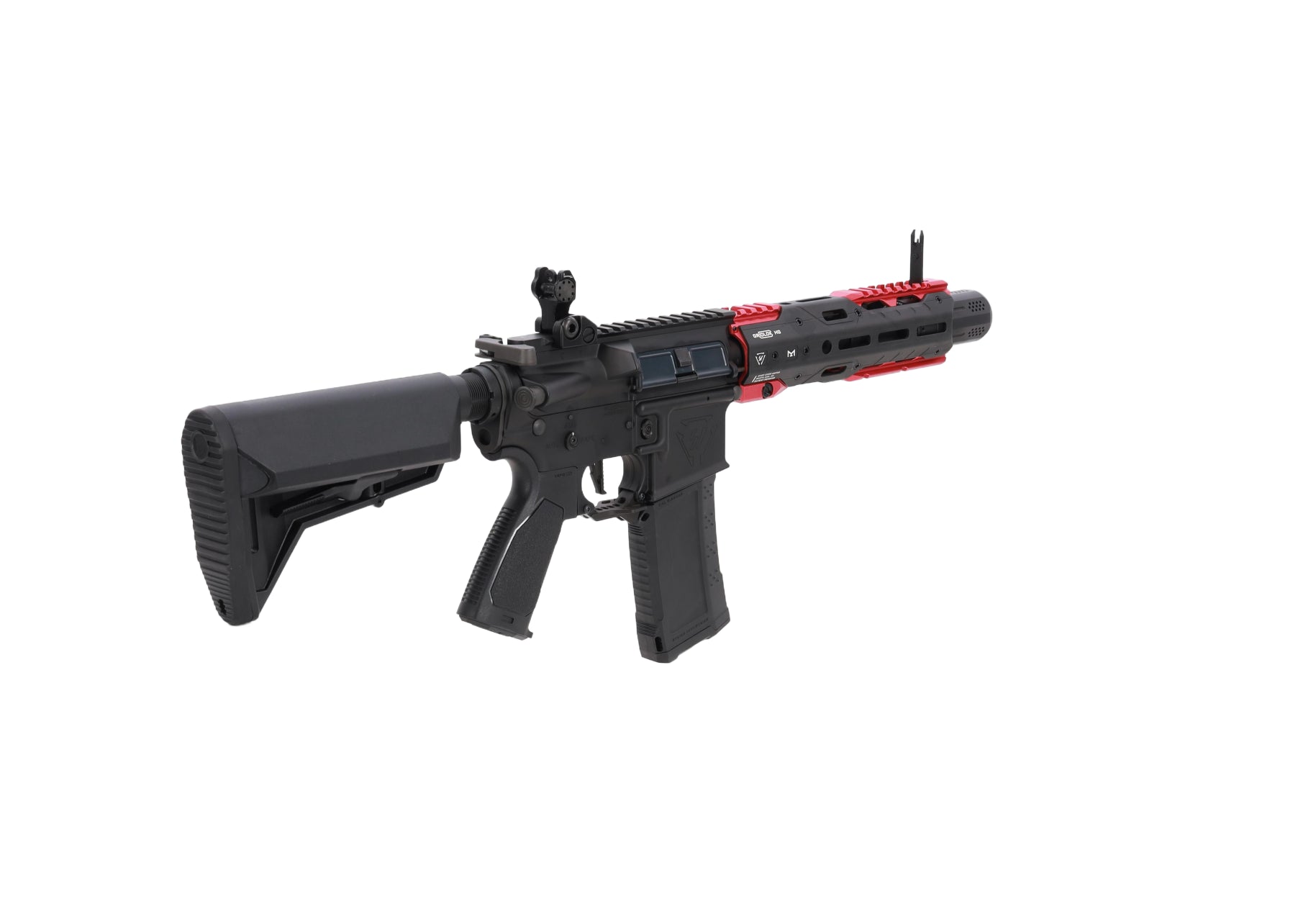 King Arms x Strike Industries Sentinel GRIDLOK® 8.5" Aster SE ETU Black and Red airsoft Carbine-10