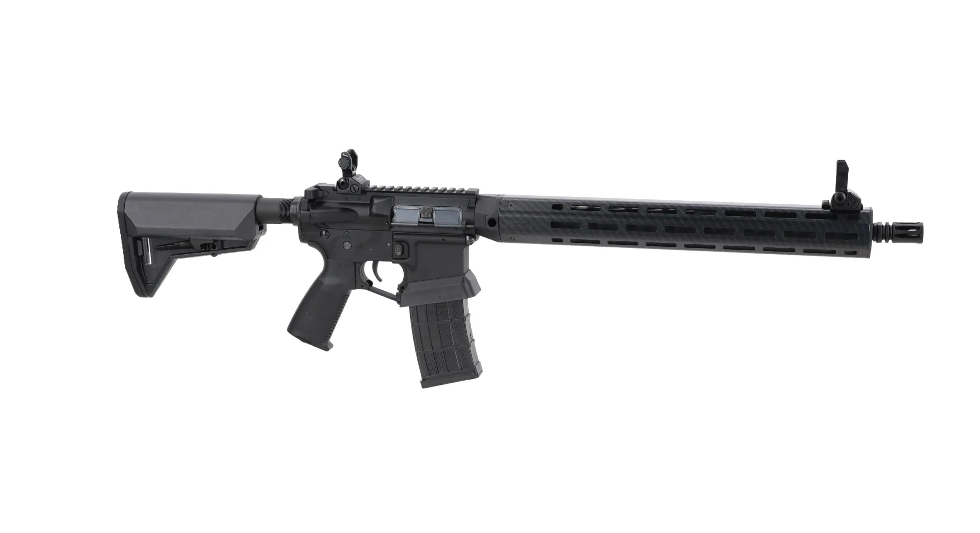 King Arms x Lancer Systems airsoft Carbine L15 LCH7 15" Faux Carbon Black-13