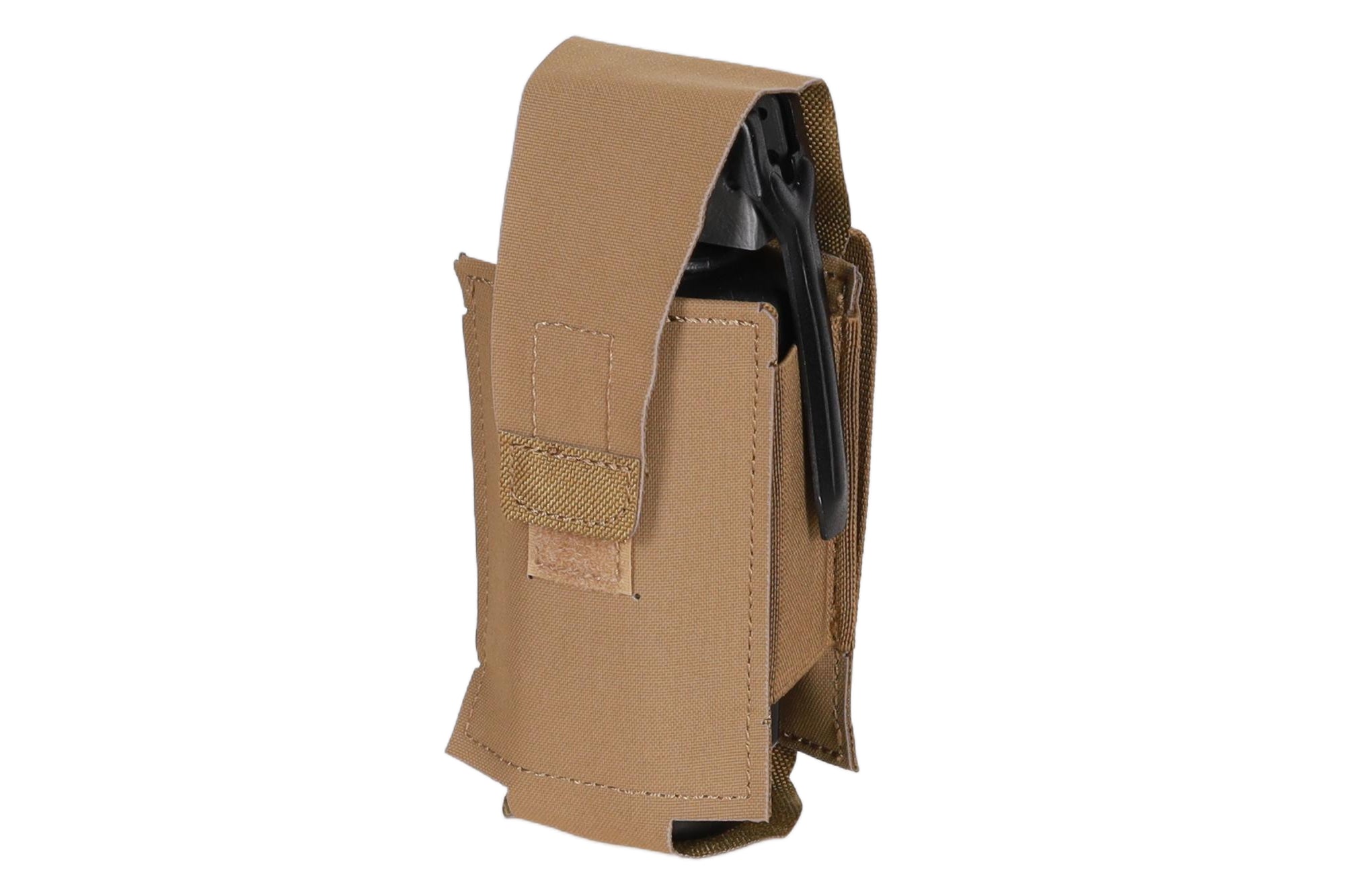 SaTac Grenade Pouch CORUND 500D MOLLE Velcro Flap Coyote Brown