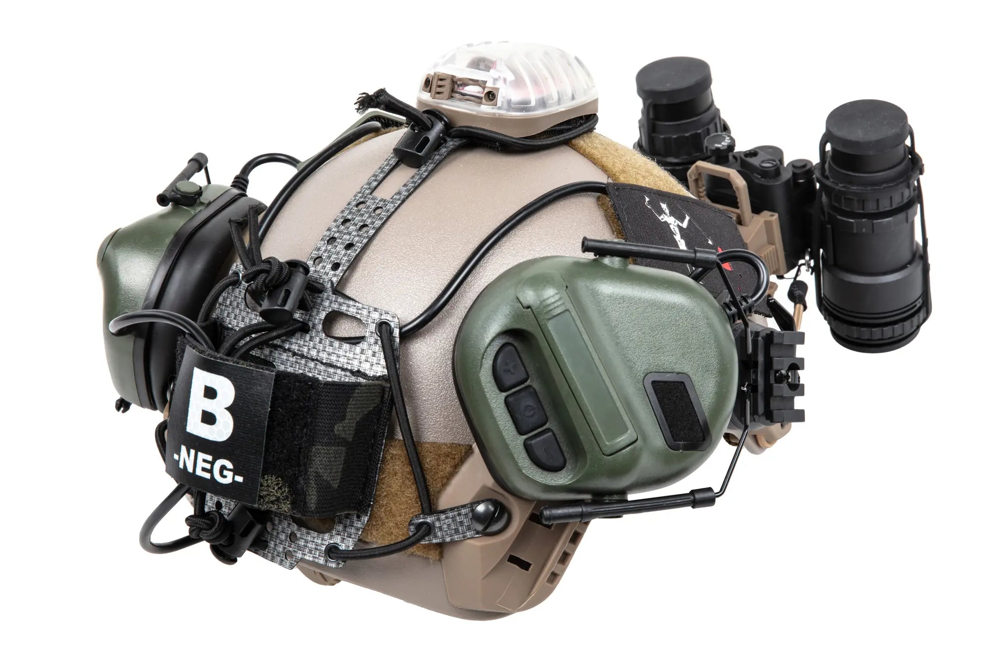 NVG battery cover for Wosport Bridge type helmet Lightweight Multicam Black-2