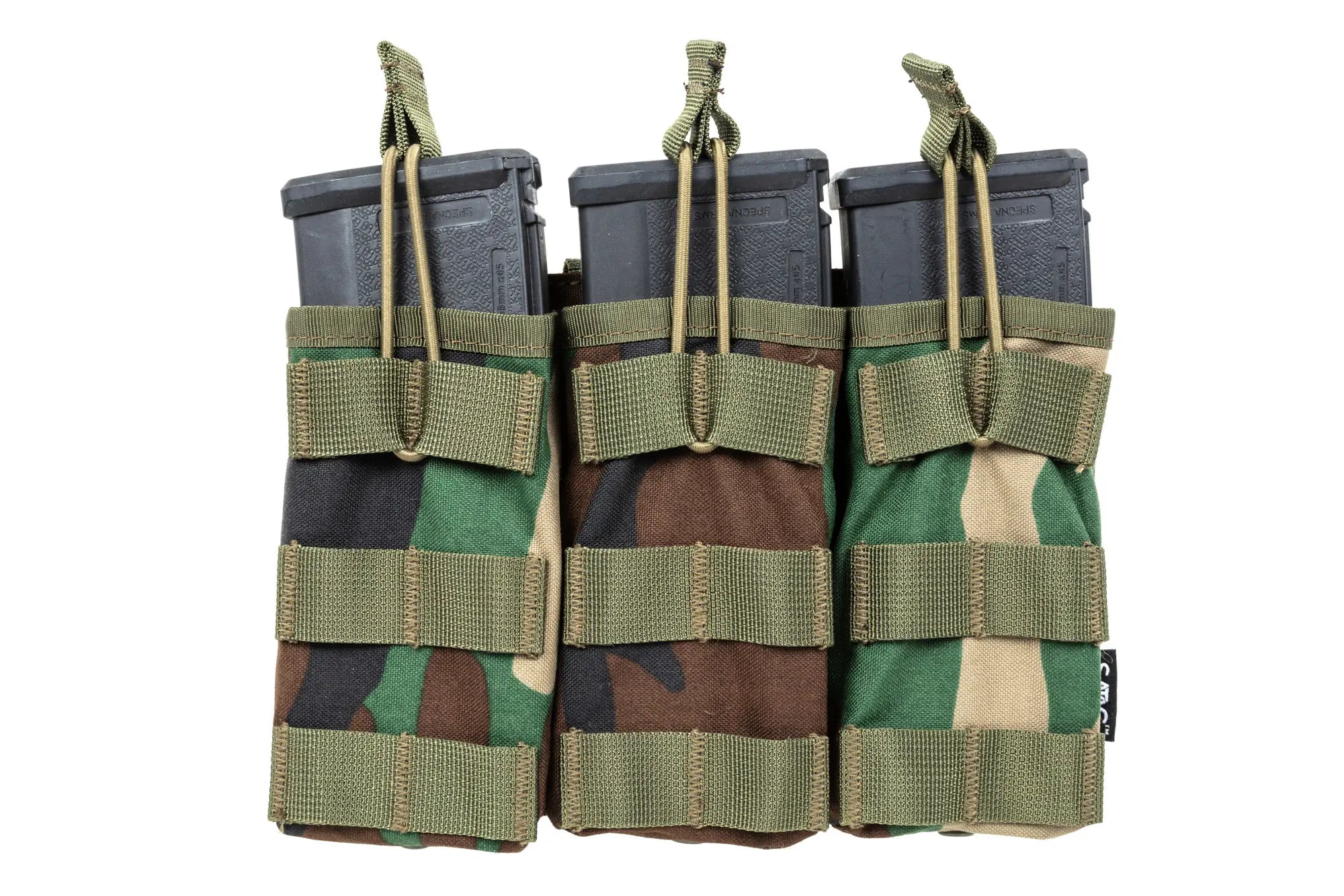 M4 Triple open magazine Pouch | Woodland