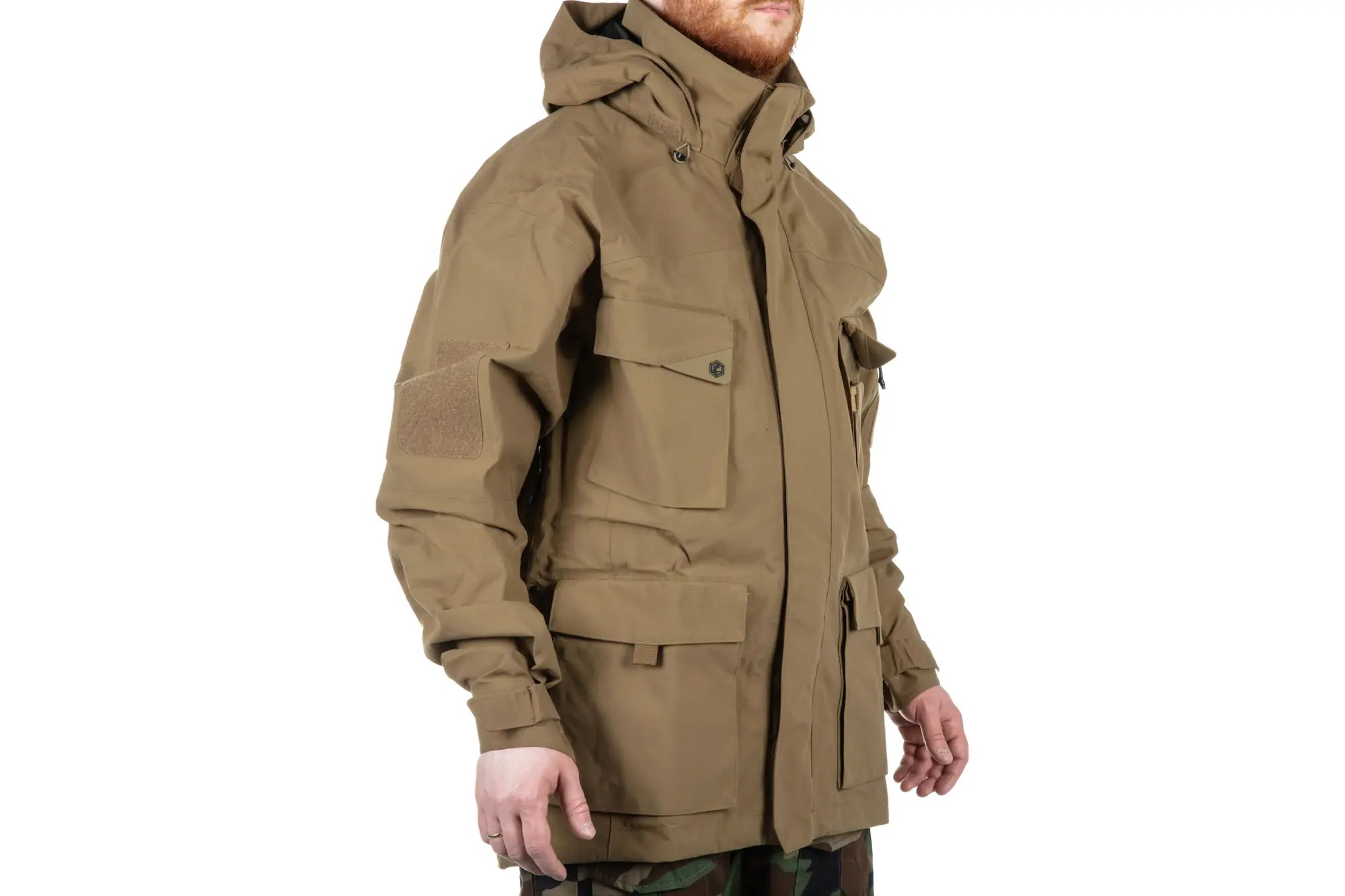 Emerson Blue Label 'Dimorphic Egret' Khaki Softshell Jacket-3