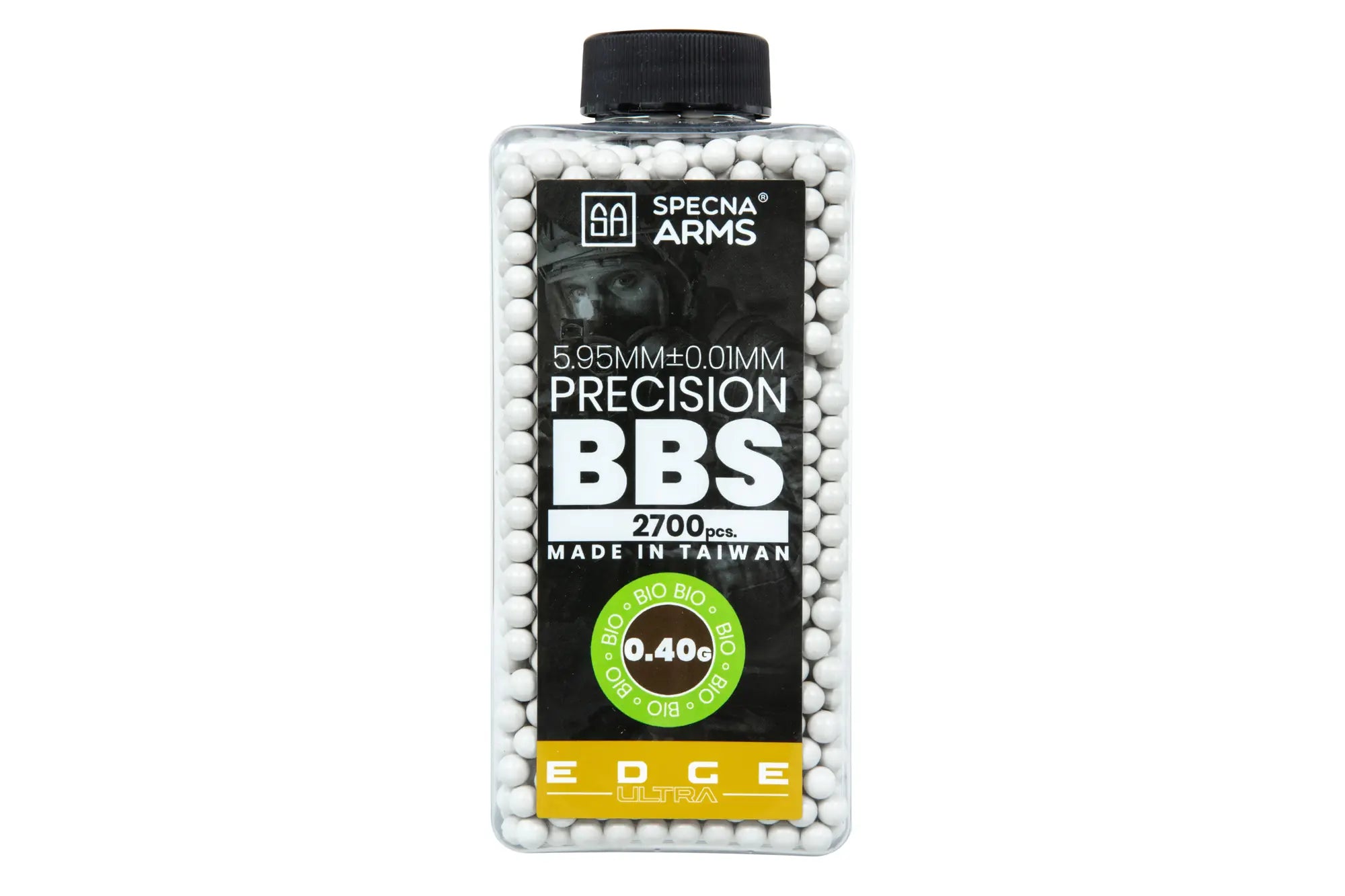 0,40g Airsoft BBs EDGE ULTRA BIO 2700 rds | white