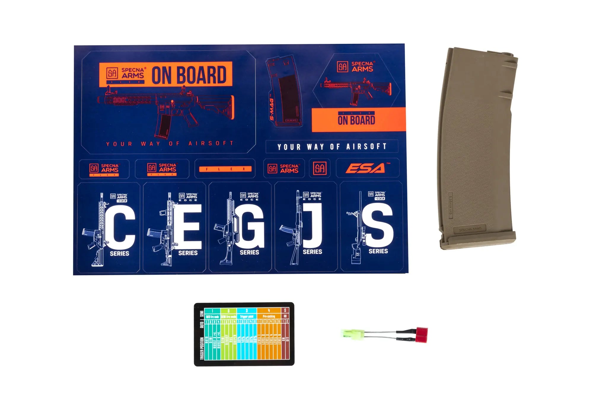 SA-F01 FLEX HAL ETU 0.5J Half-Tan airsoft rifle