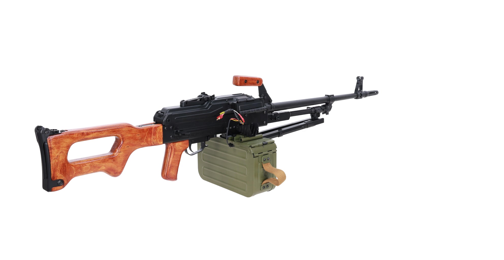 Specna Arms x A&K SA-PKM EDGE™ airsoft machine gun with wooden components-15