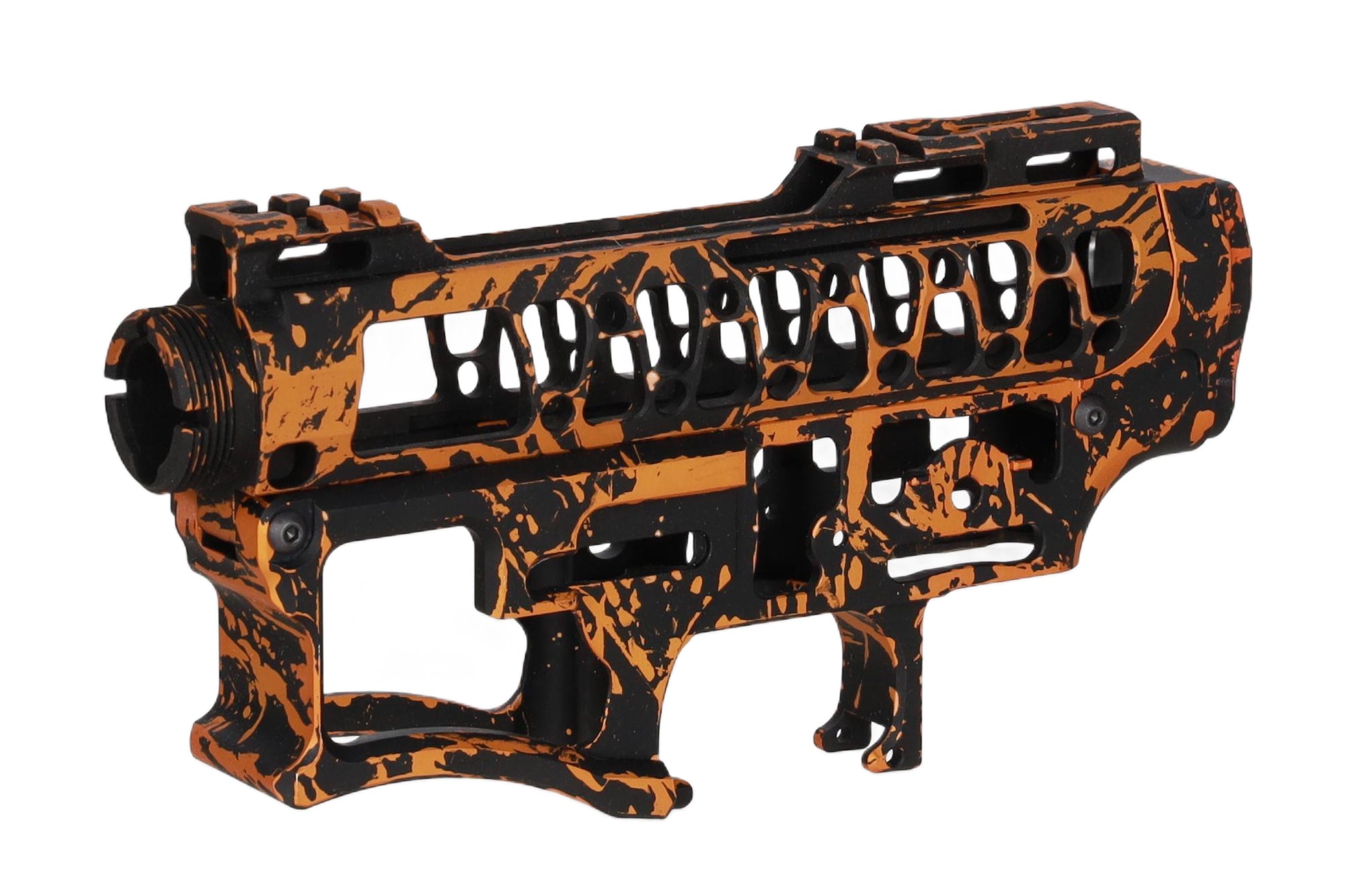Specna Arms x Mancraft CNC Speedsoft Splash Anodised kit for M4/M16 replicas Black-Orange-6